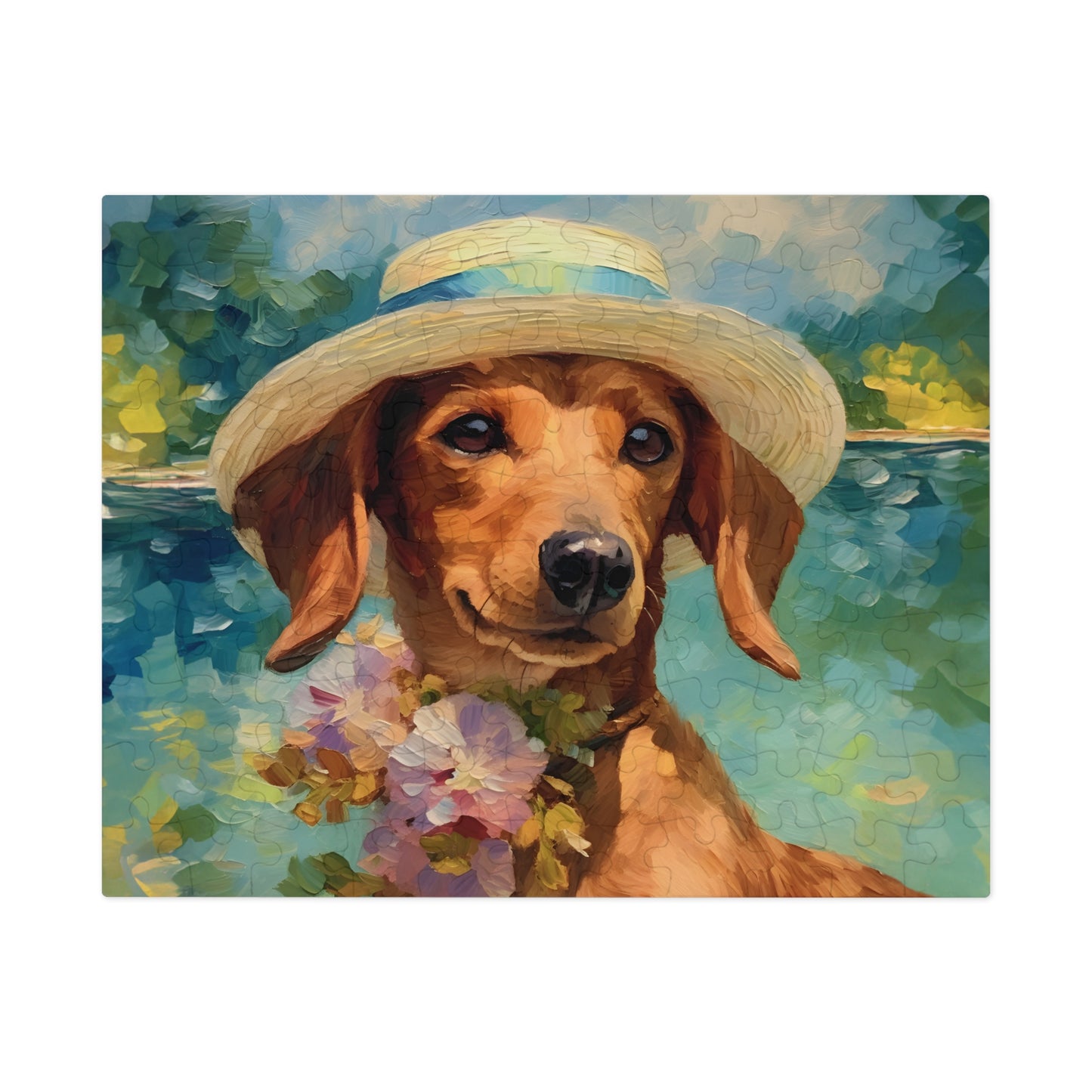 Dachshund Monet Puzzle (30, 110, 252, 500,1000-Piece)