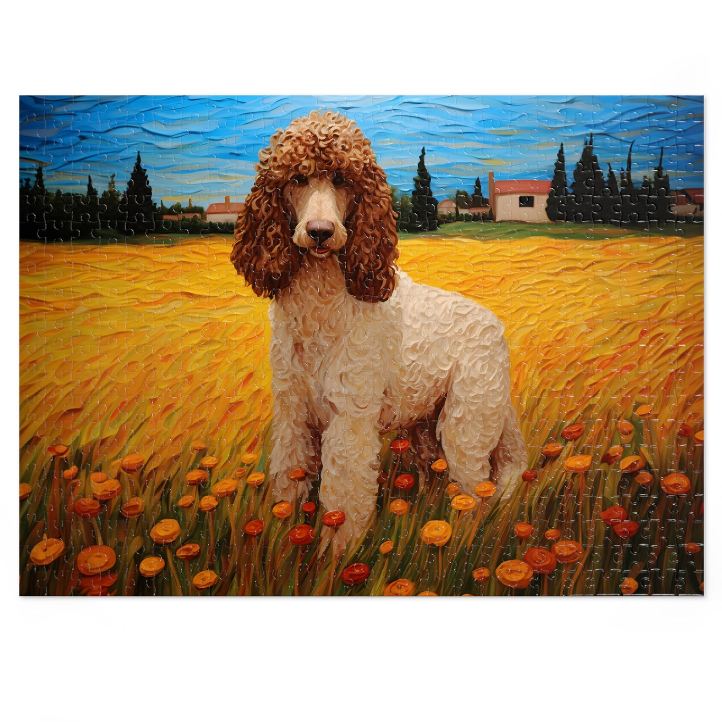 Standard Poodle Van Gogh Puzzle (30, 110, 252, 500,1000-Piece)