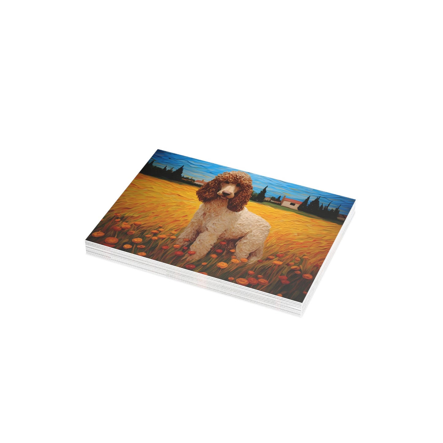 Standard Poodle Van Gogh Postcards