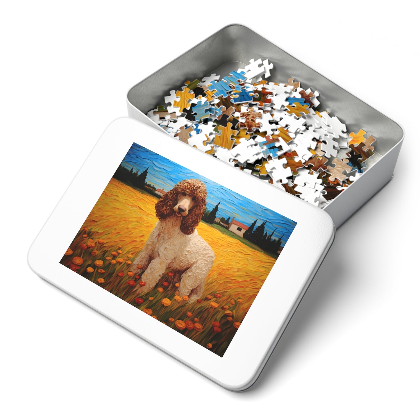 Standard Poodle Van Gogh Puzzle (30, 110, 252, 500,1000-Piece)