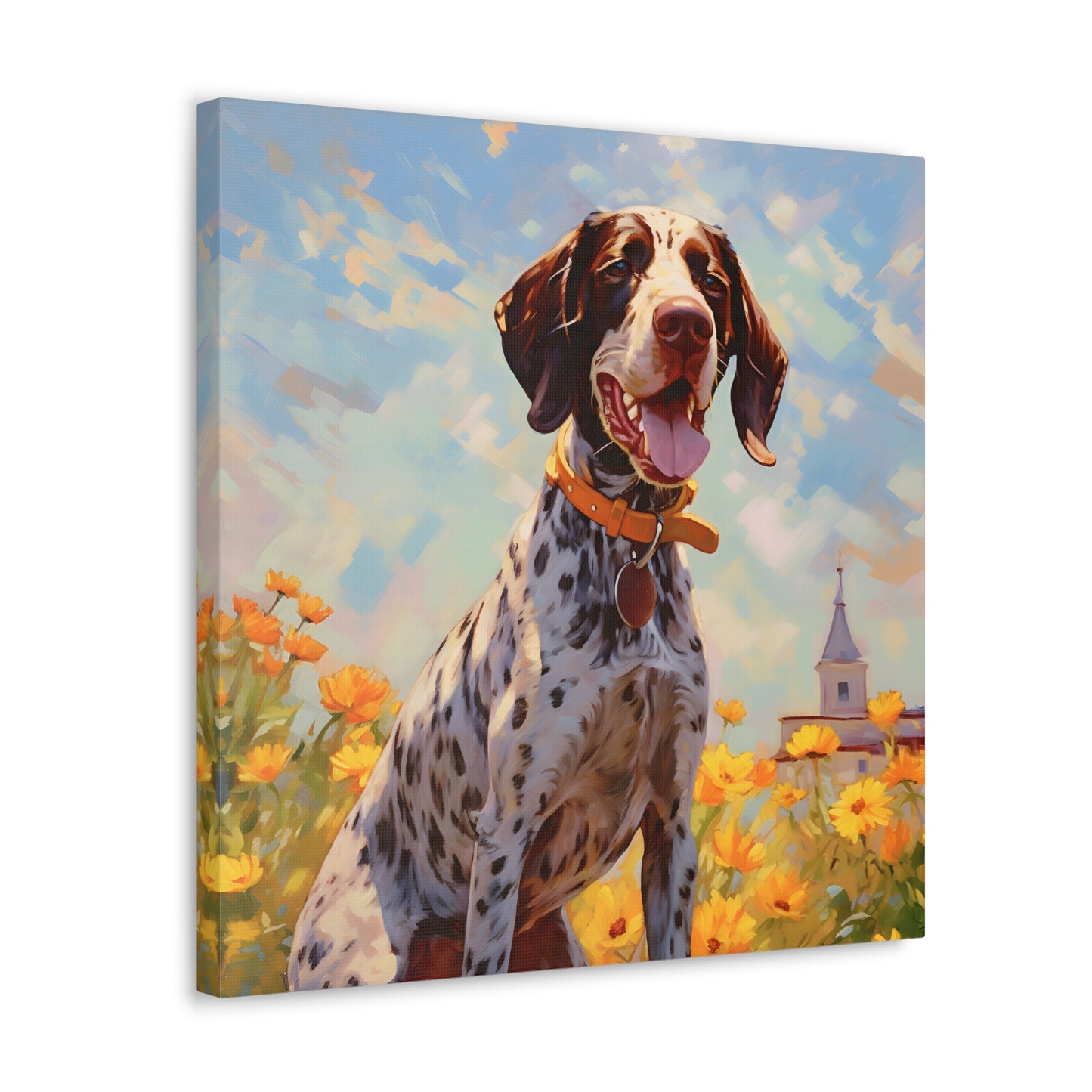 German Shorthaired Pointer Monet Canvas Print