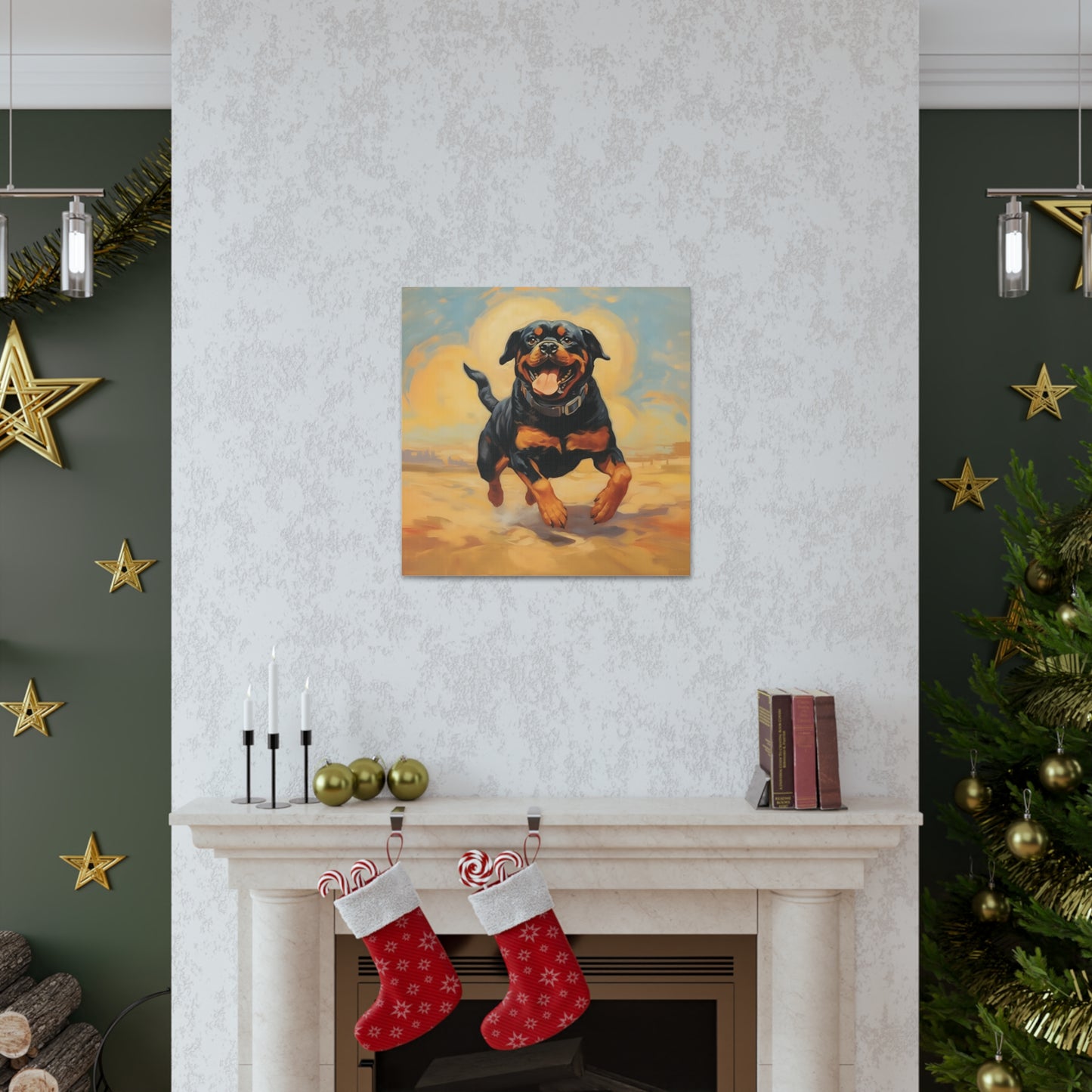 Rottweiler Dalí Canvas Print