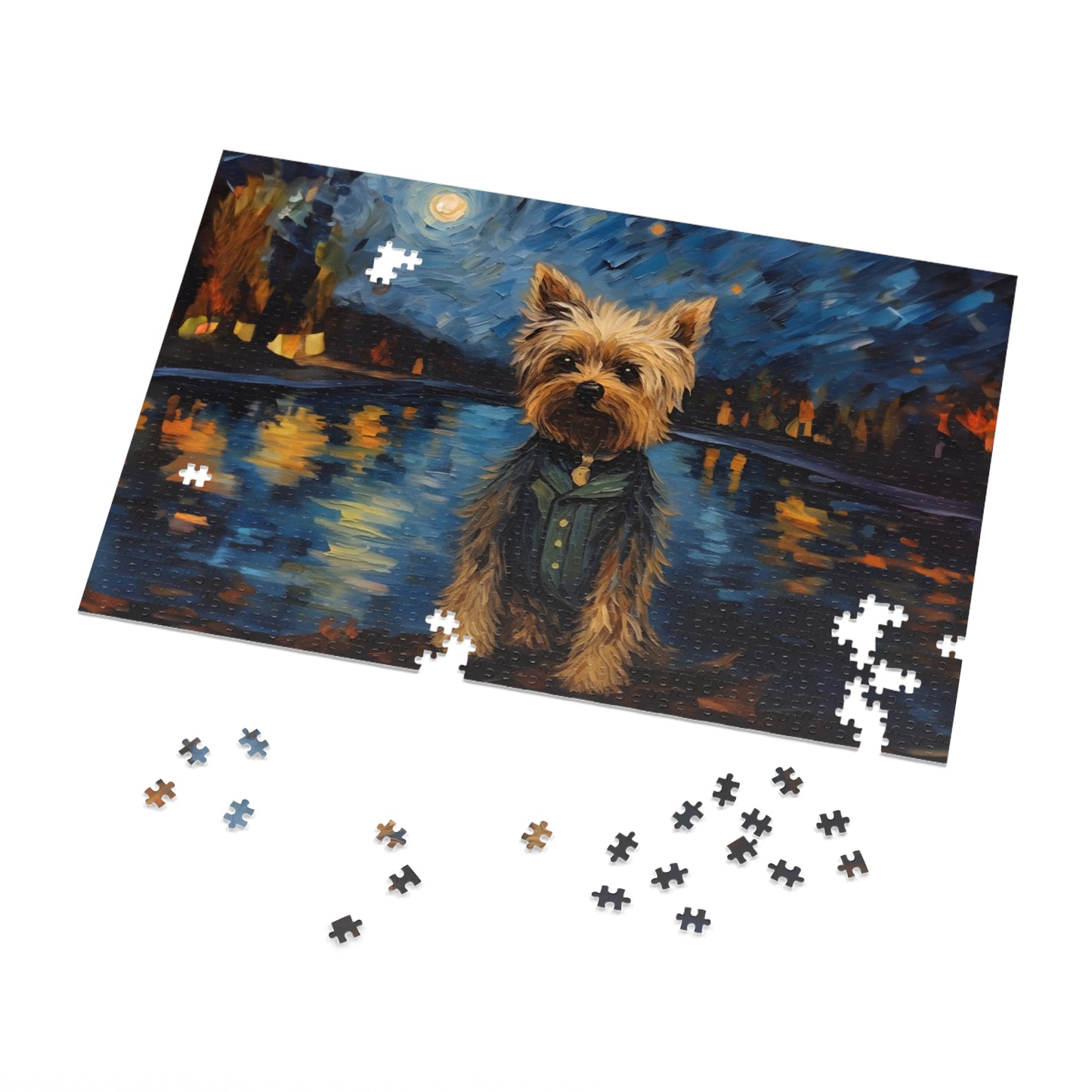 Yorkie Van Gogh Puzzle (30, 110, 252, 500,1000-Piece)