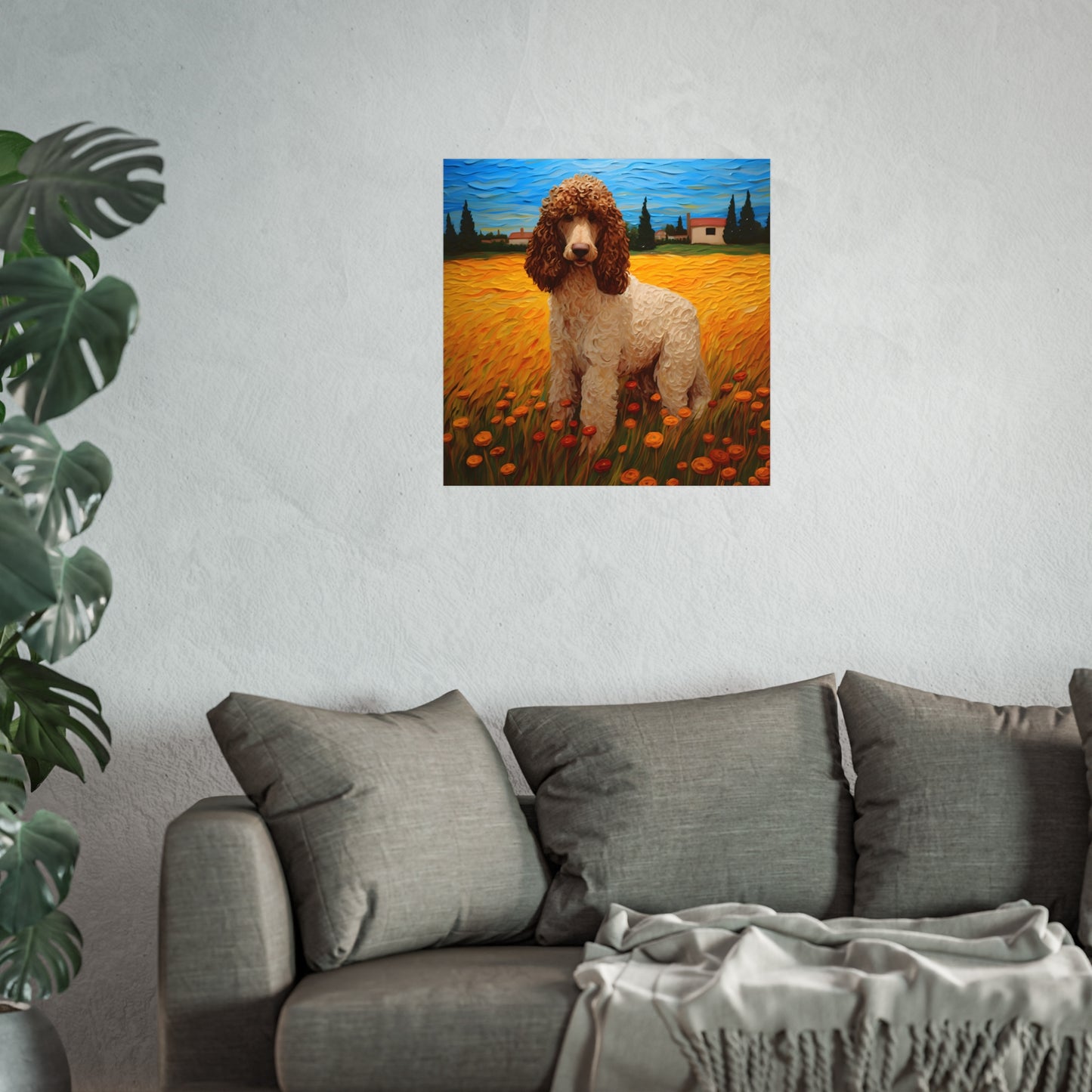 Standard Poodle Van Gogh Giclée Print