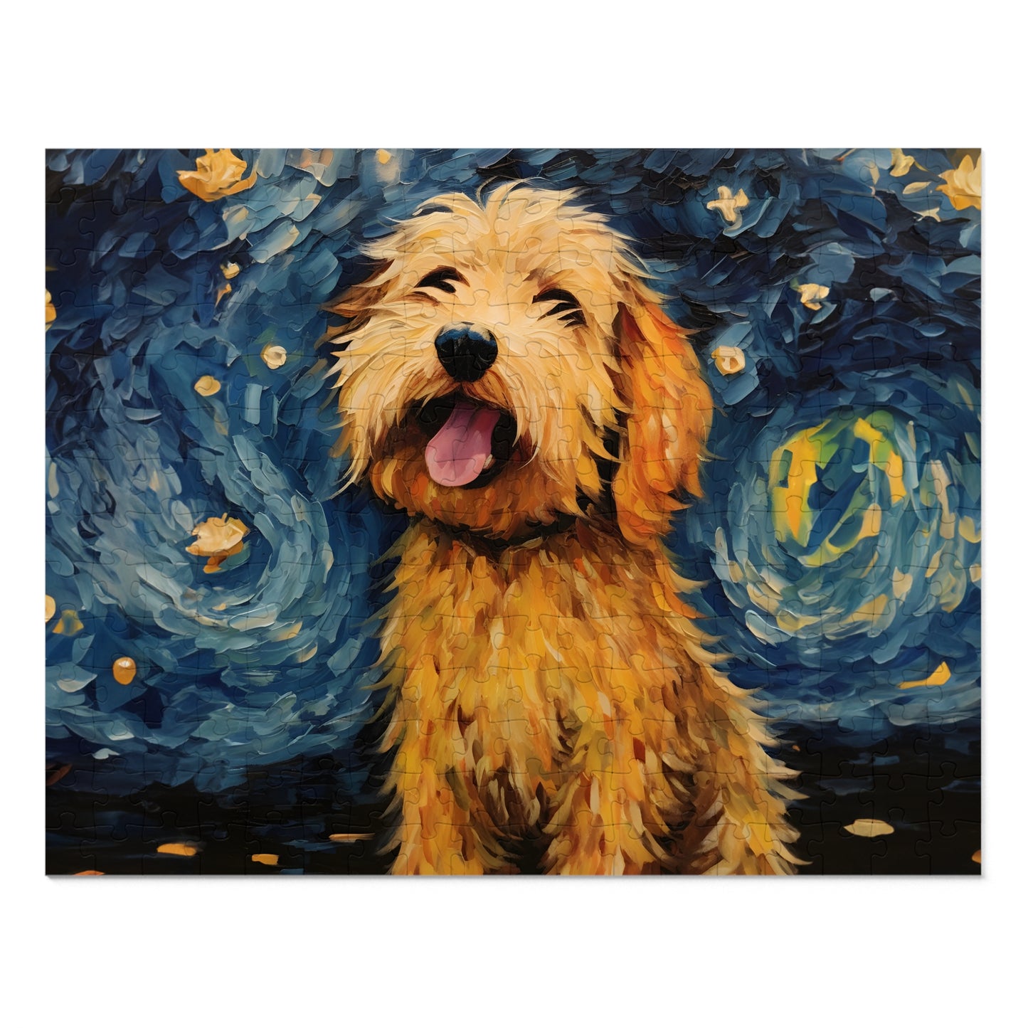 Golden Doodle Van Gogh Puzzle (30, 110, 252, 500,1000-Piece)