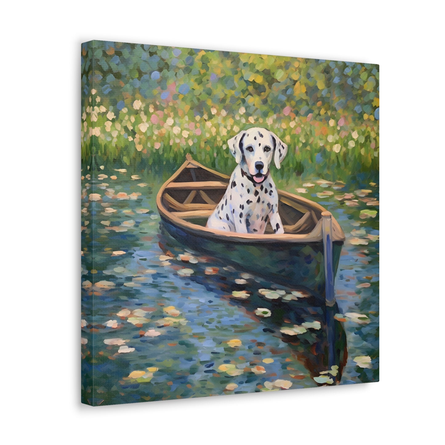 Dalmatian Monet Canvas Print