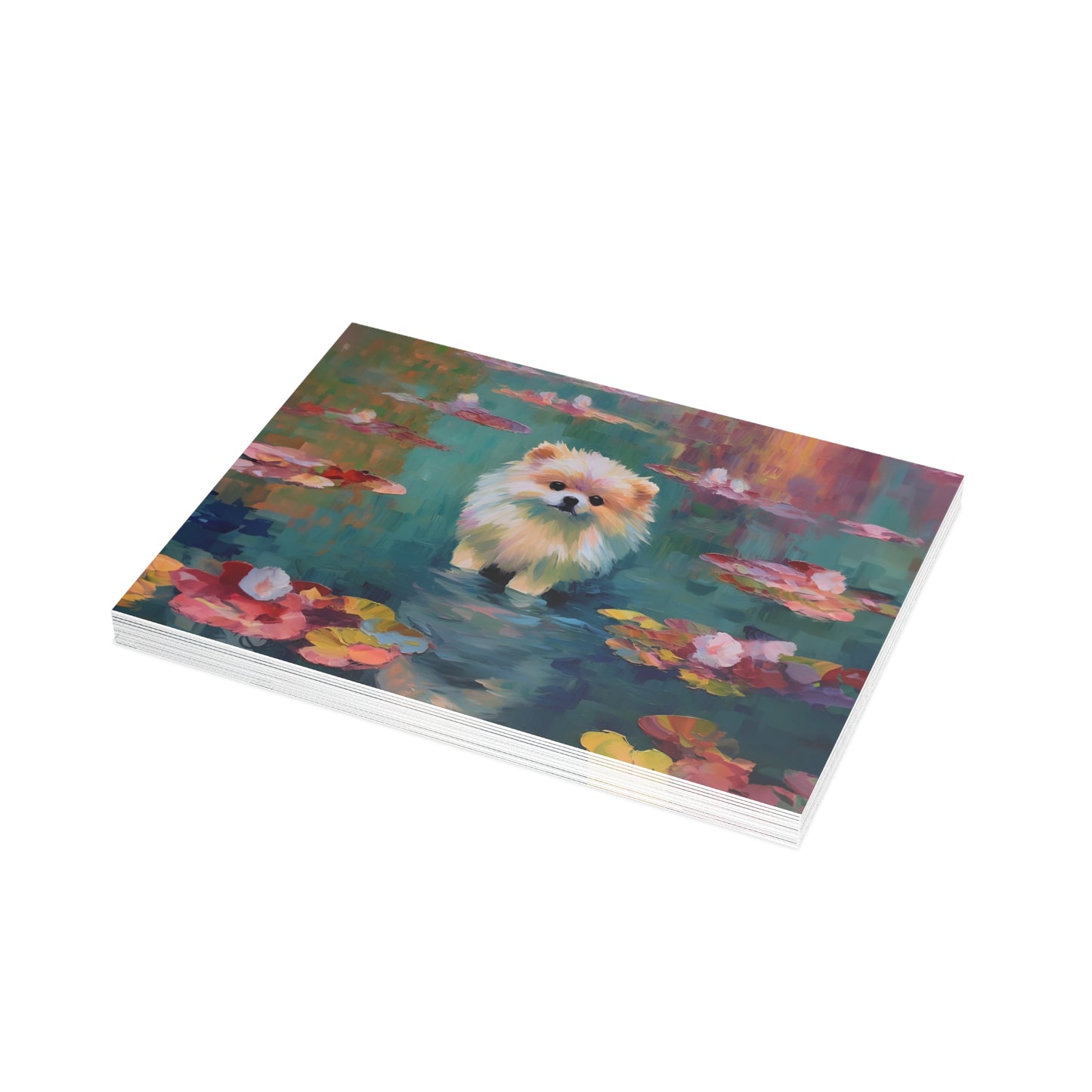 Pomeranian Monet Postcards