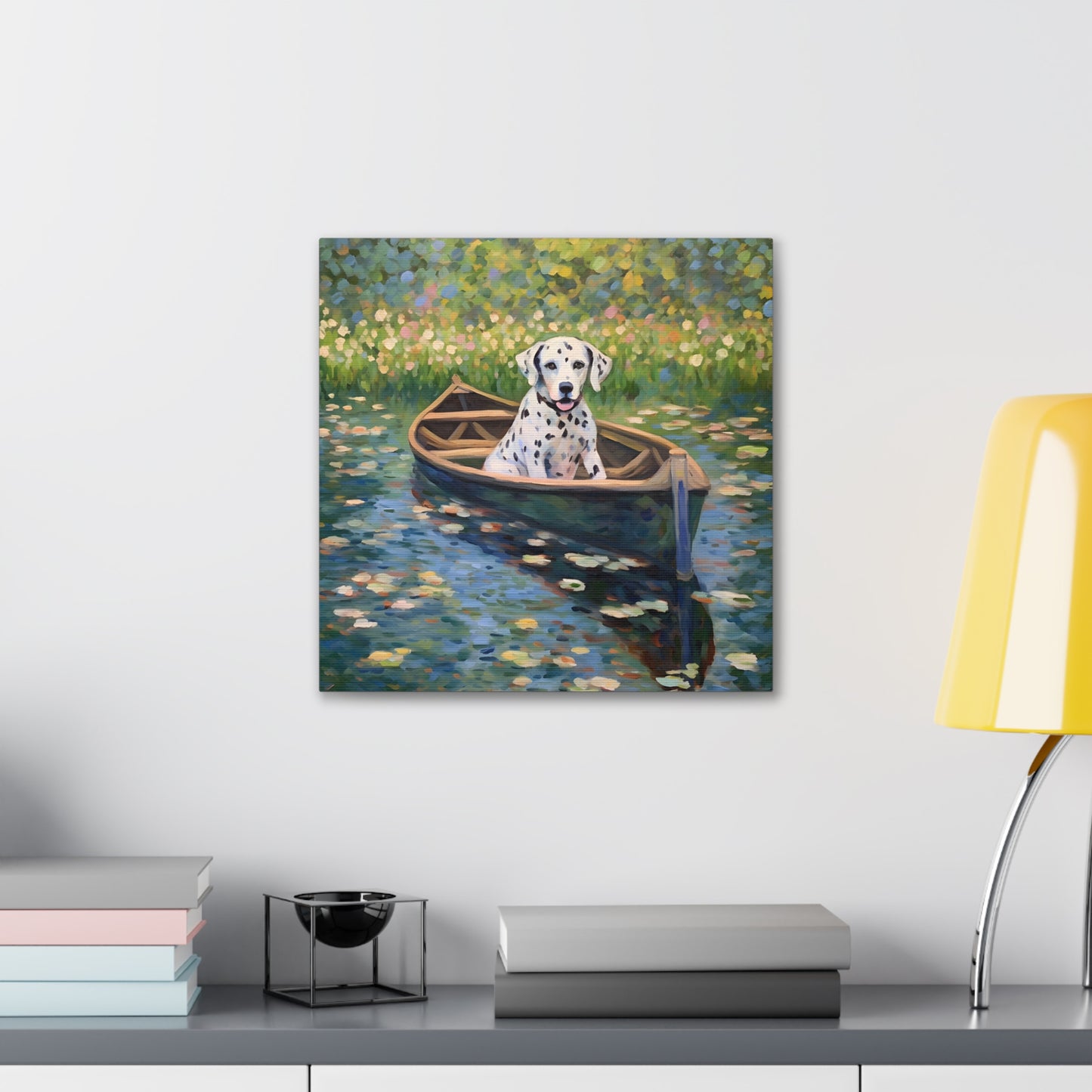 Dalmatian Monet Canvas Print