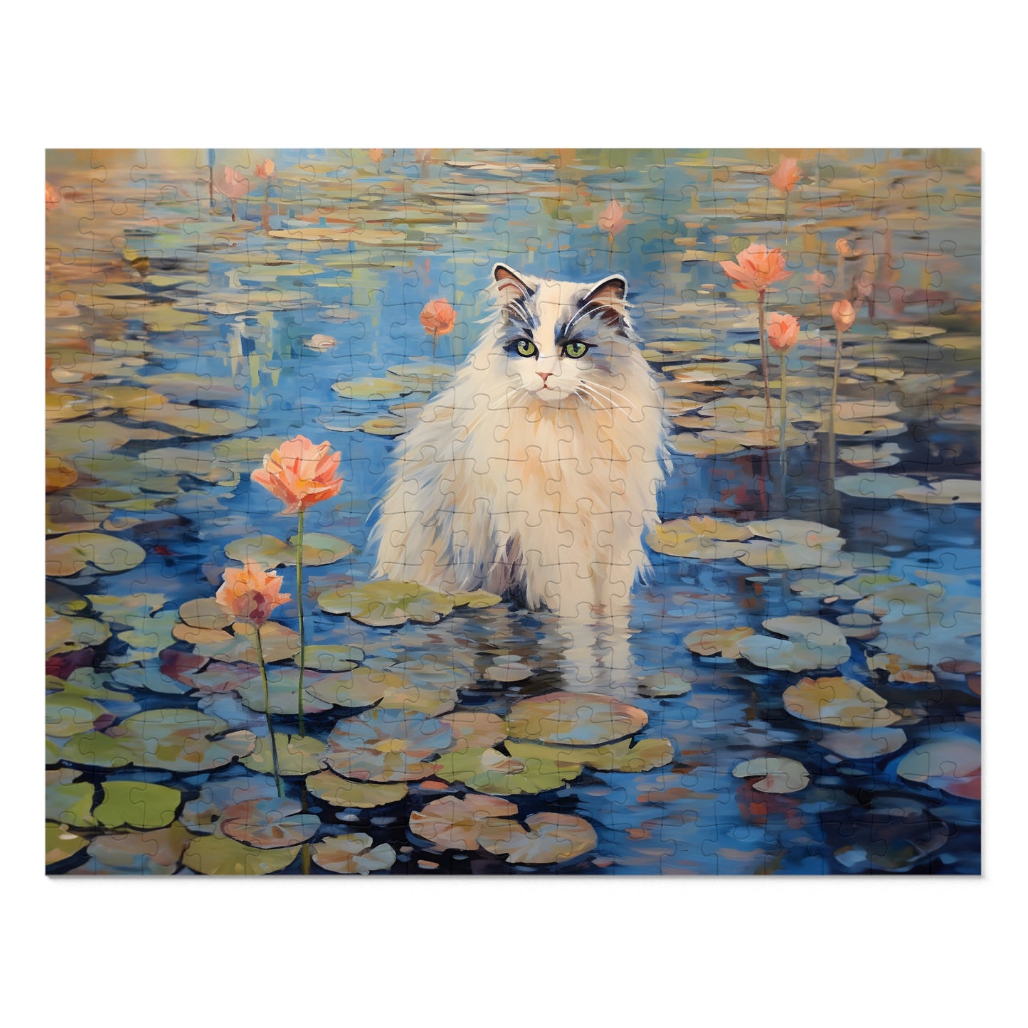 Cat Monet Puzzle (30, 110, 252, 500,1000-Piece)