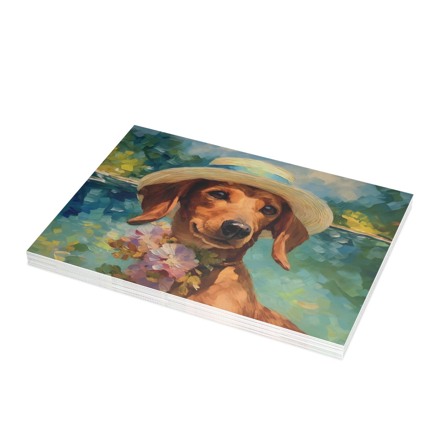 Dachshund Monet Postcards