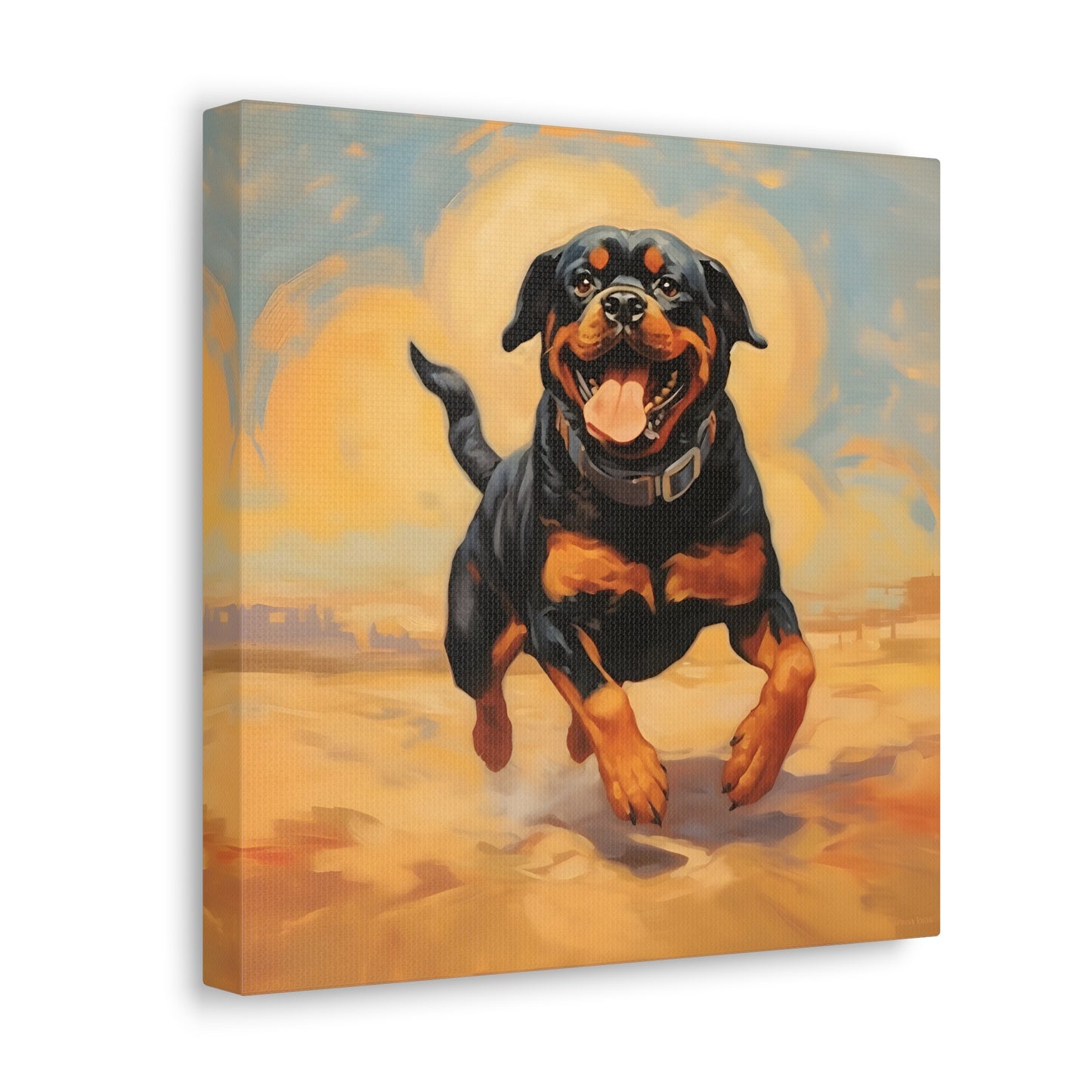 Rottweiler Dalí Canvas Print