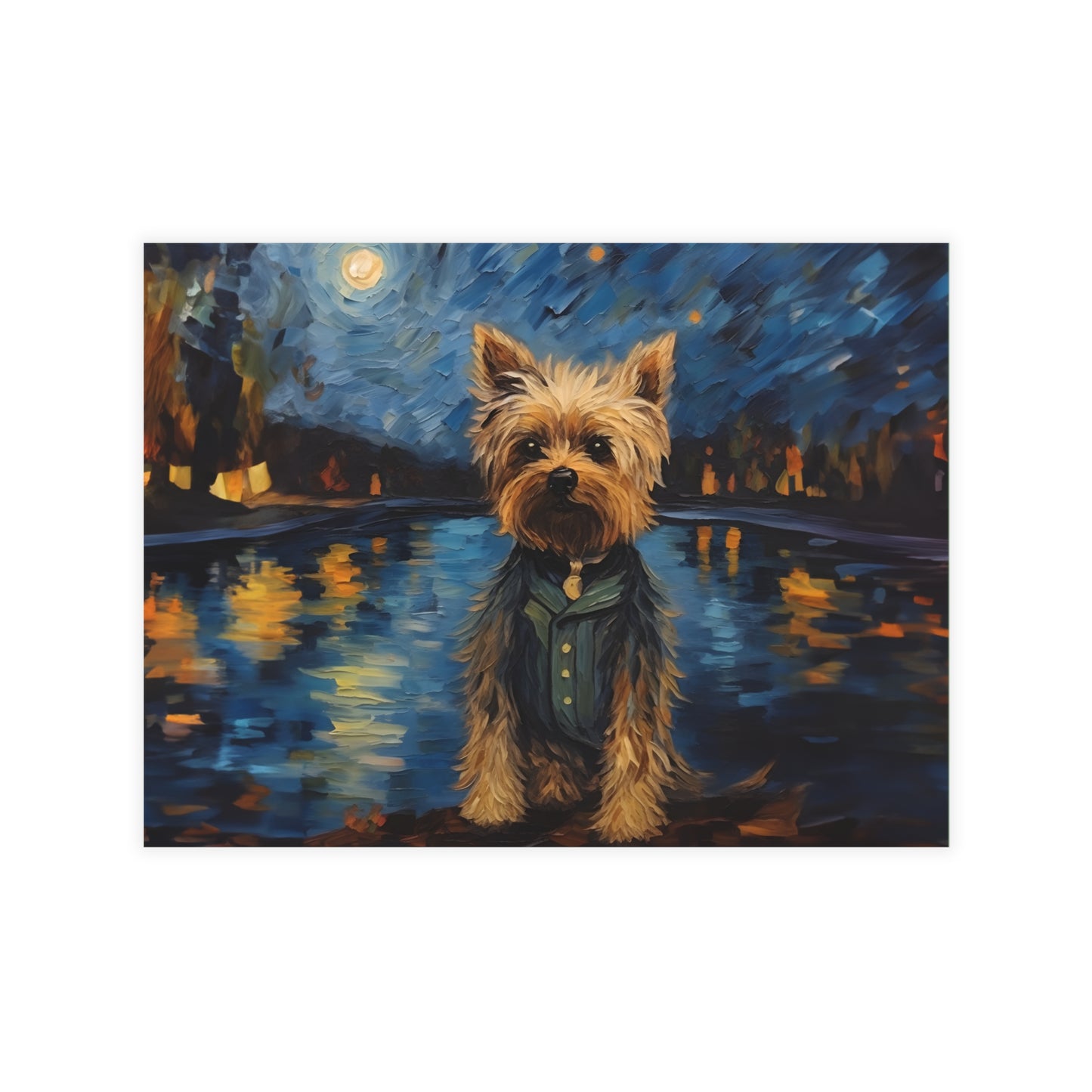 Yorkie Van Gogh Postcards