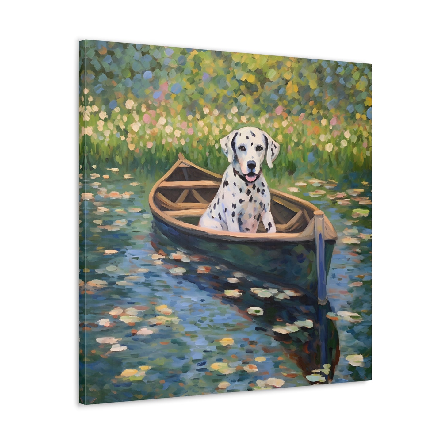 Dalmatian Monet Canvas Print