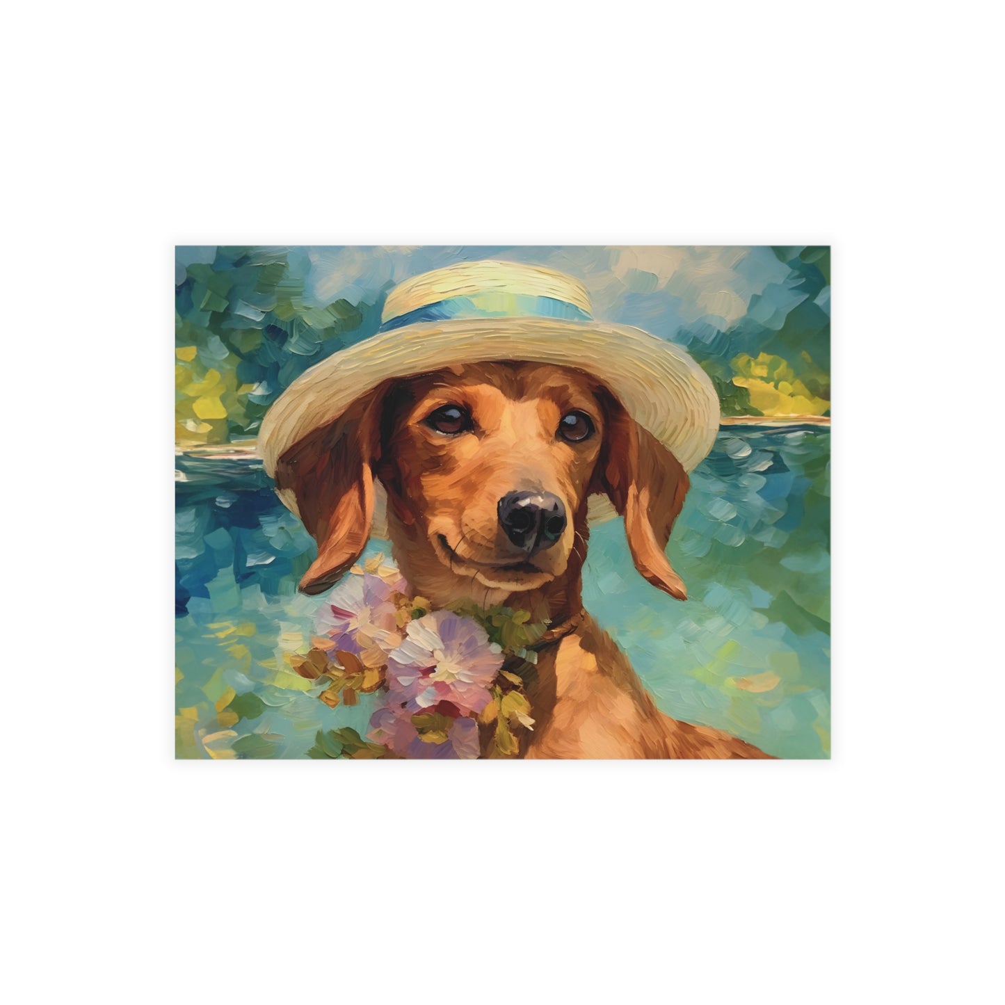 Dachshund Monet Postcards