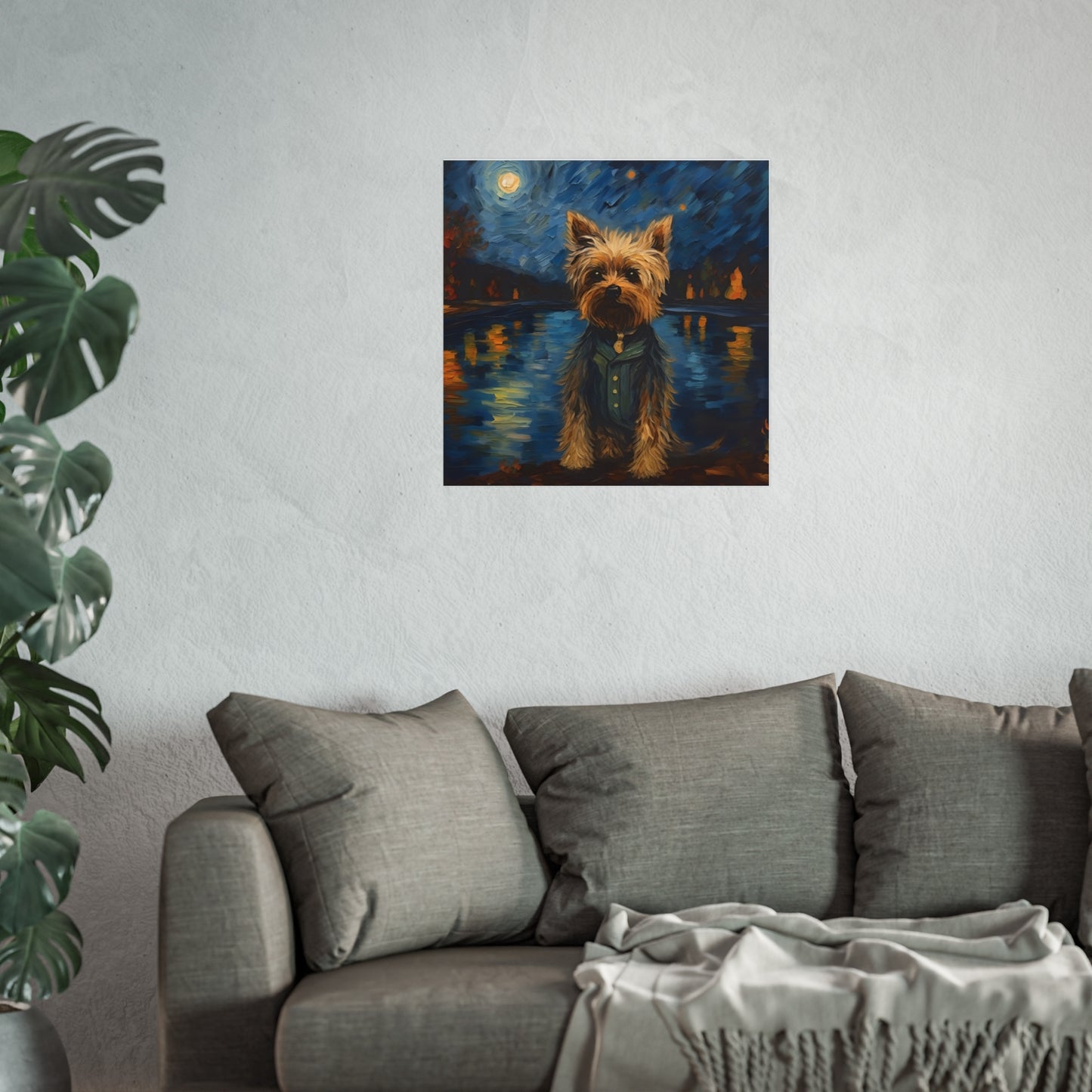 Yorkie van Gogh Giclée