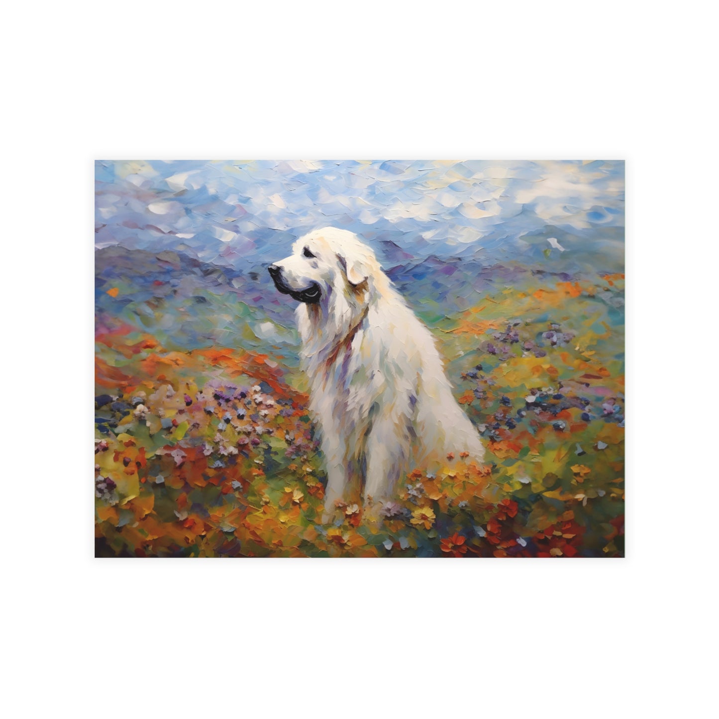 Great Pyrenees Monet Postcards