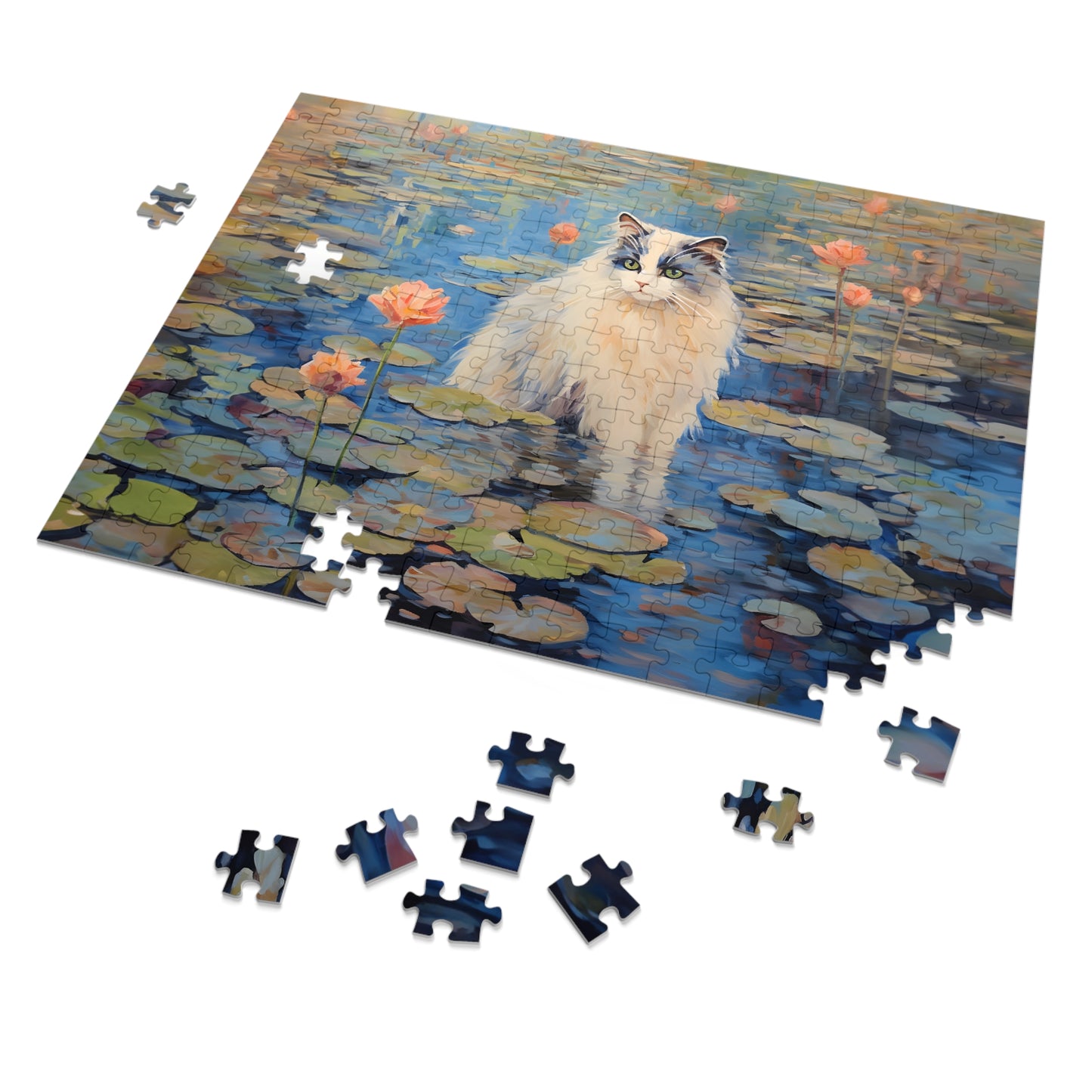 Cat Monet Puzzle (30, 110, 252, 500,1000-Piece)