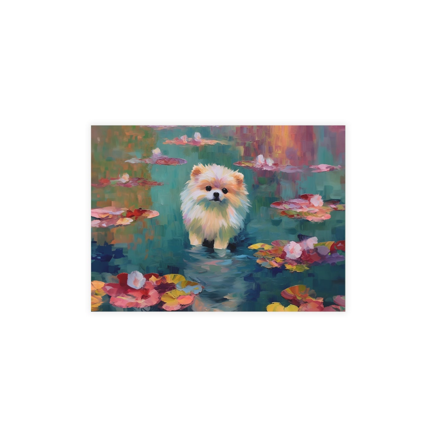 Pomeranian Monet Postcards