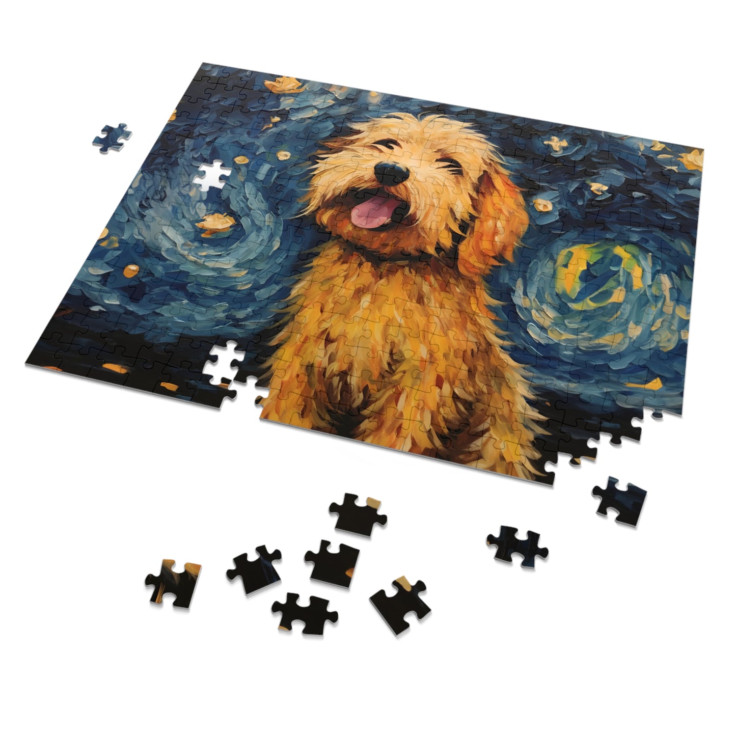 Golden Doodle Van Gogh Puzzle (30, 110, 252, 500,1000-Piece)