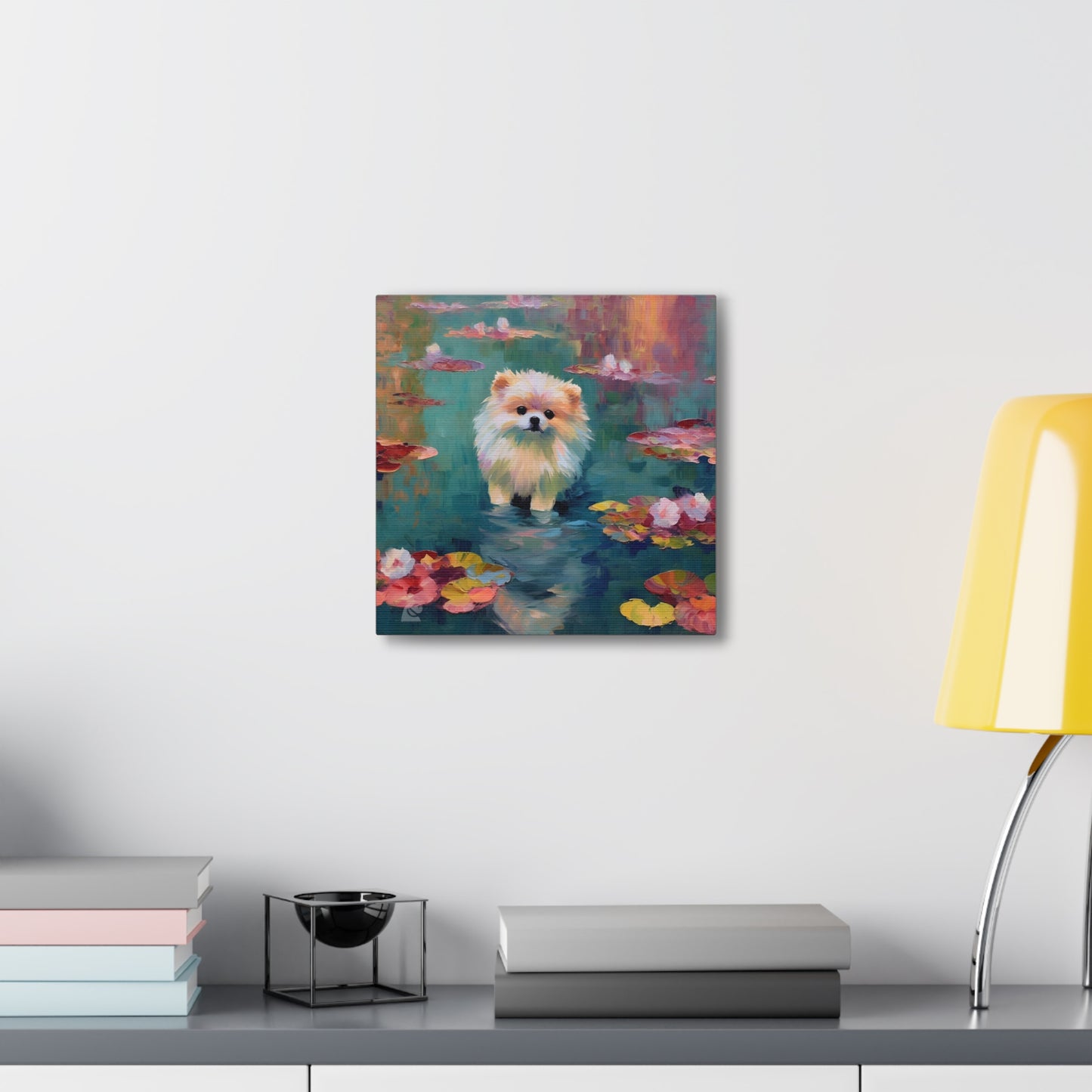 Pomeranian Monet Canvas Print