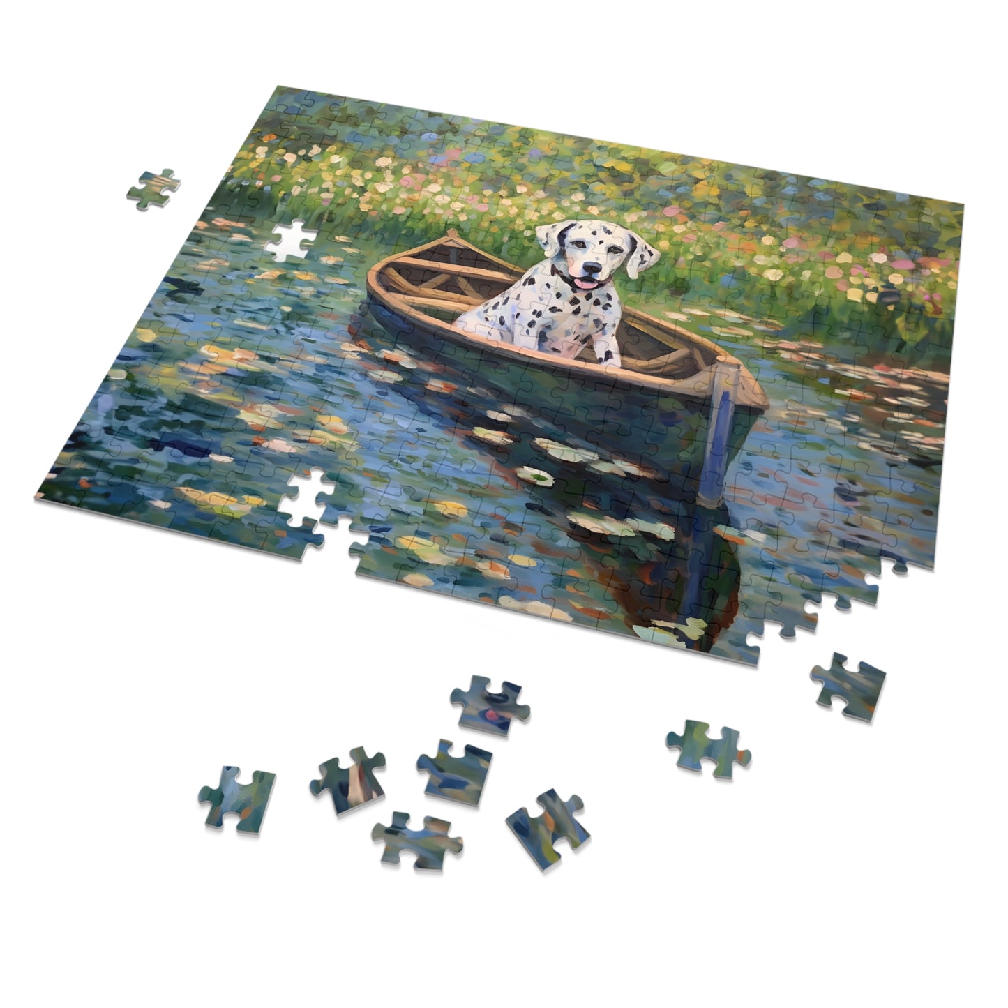 Dalmatian Monet Puzzle Jigsaw Puzzle (30, 110, 252, 500,1000-Piece)