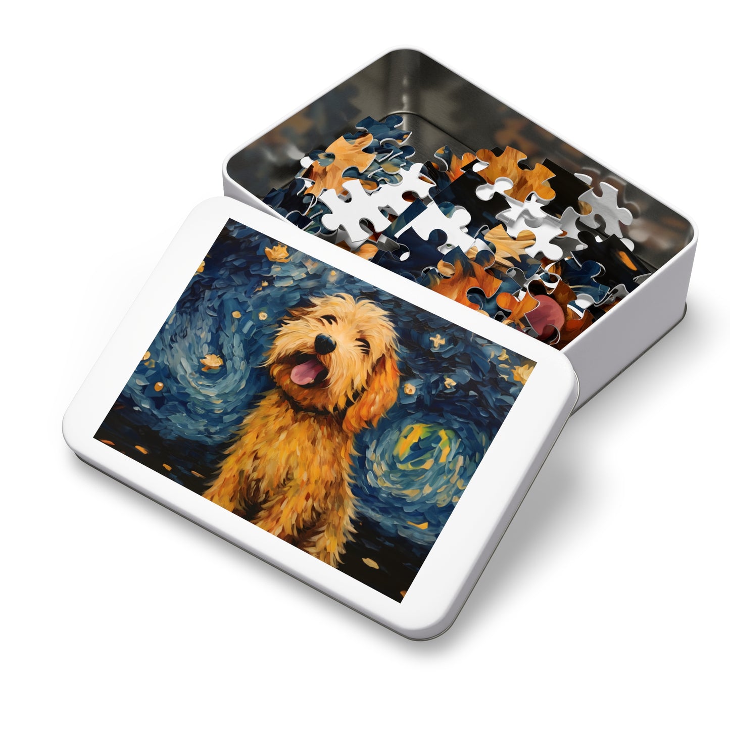 Golden Doodle Van Gogh Puzzle (30, 110, 252, 500,1000-Piece)