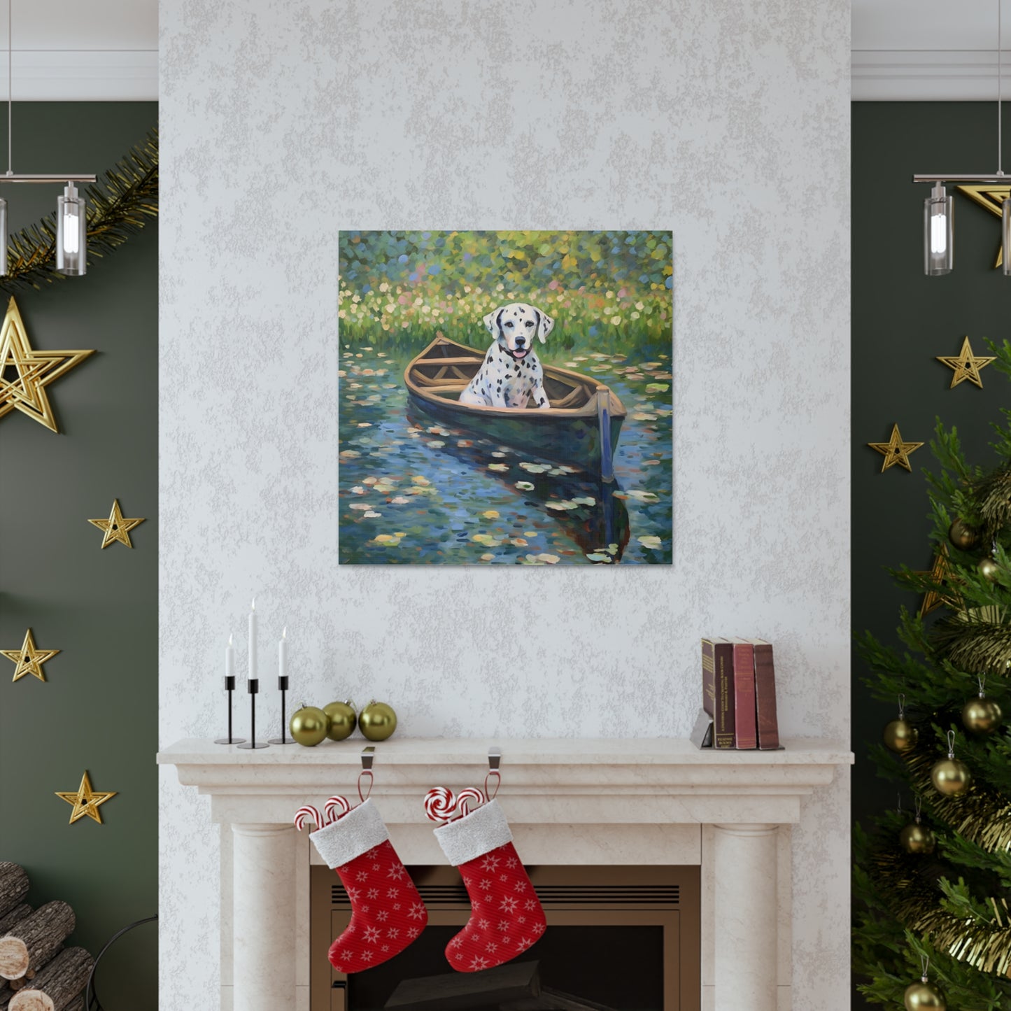 Dalmatian Monet Canvas Print