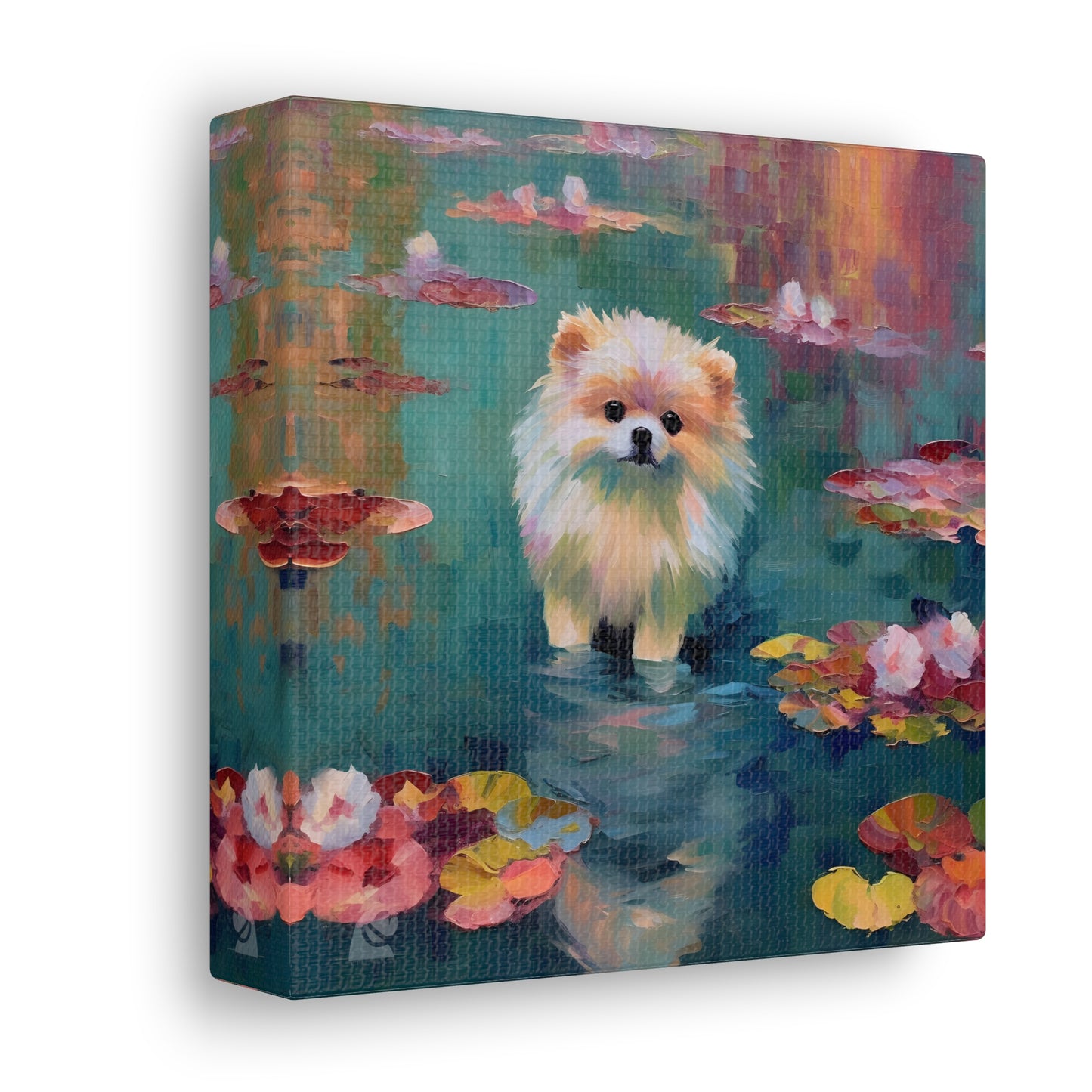 Pomeranian Monet Canvas Print