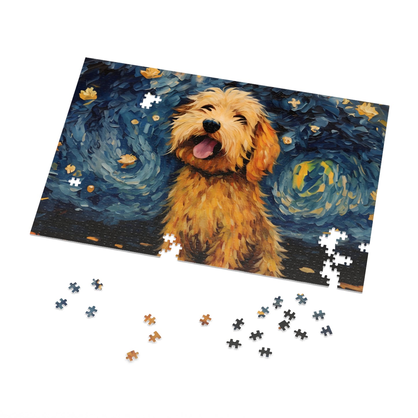 Golden Doodle Van Gogh Puzzle (30, 110, 252, 500,1000-Piece)