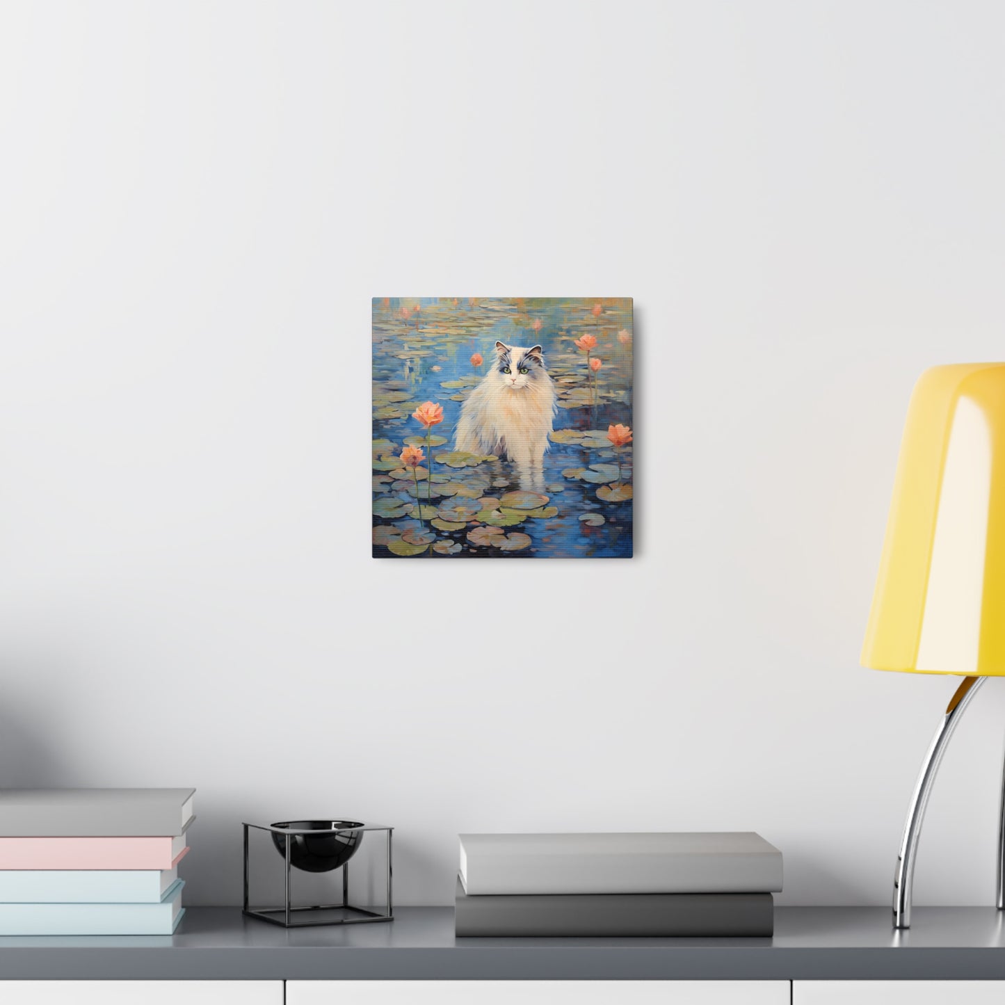 Cat Monet Canvas Print