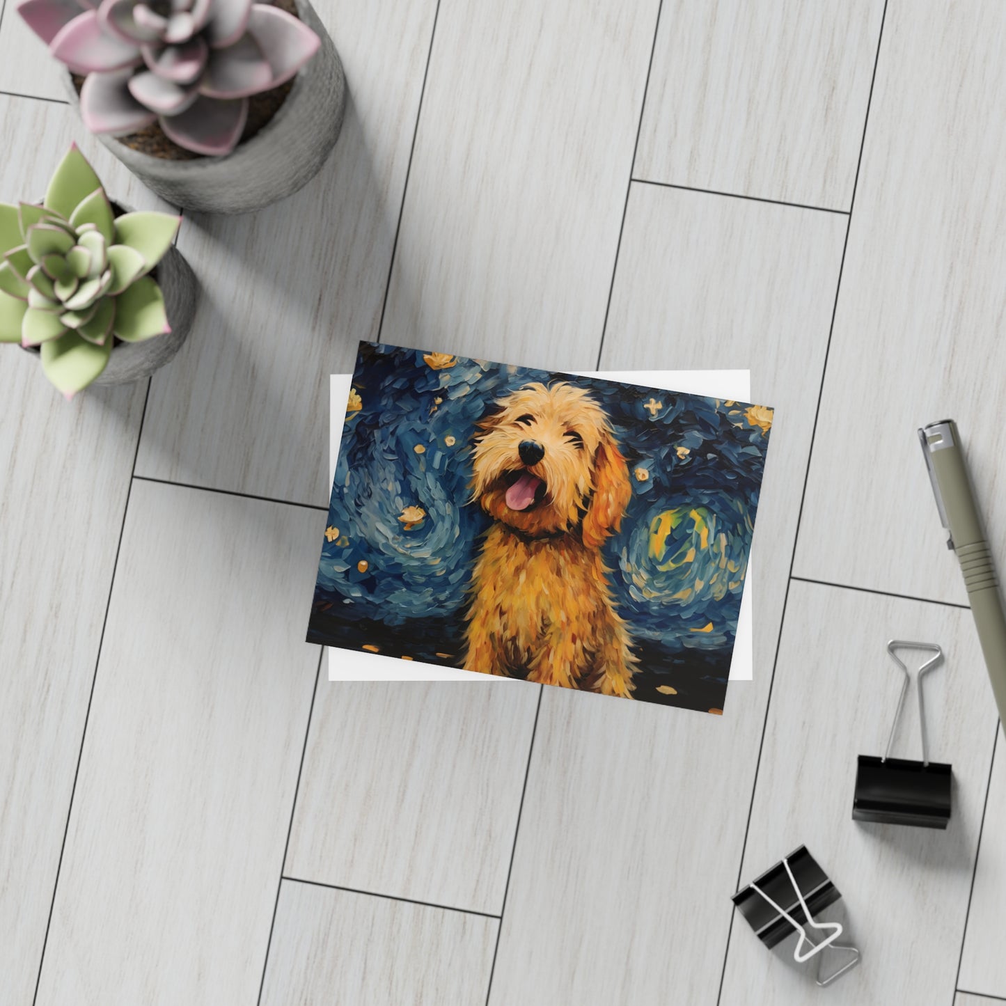 Golden Doodle Van Gogh Postcards