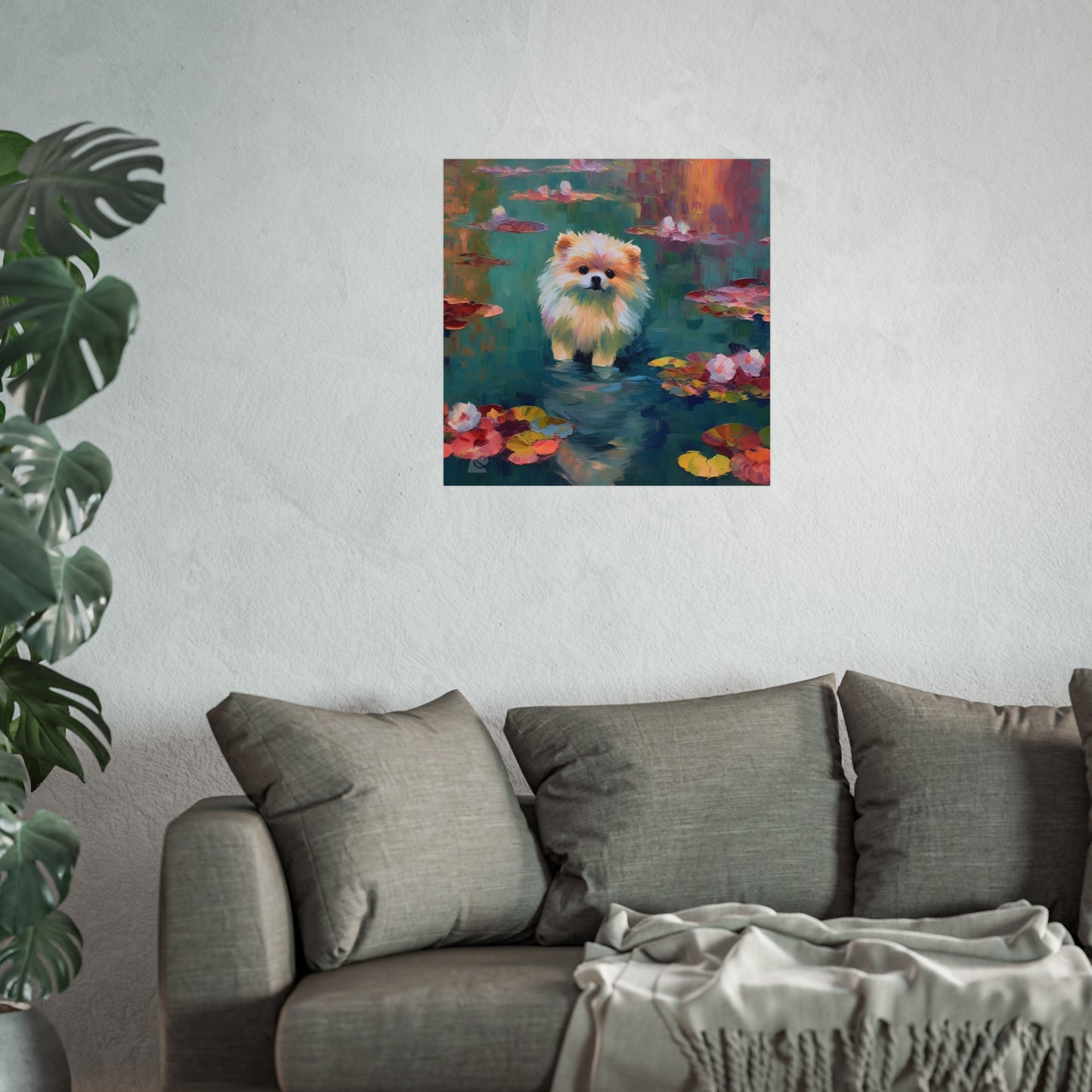 Pomeranian van Gogh Giclée