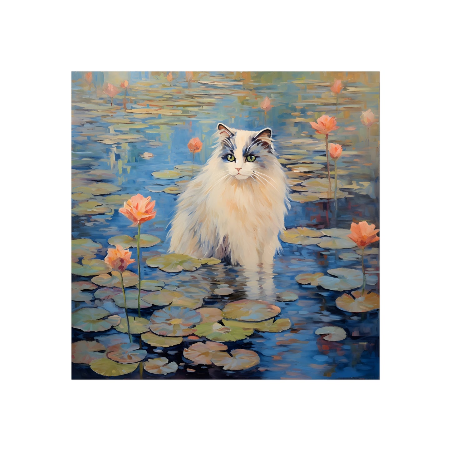 Cat Monet Giclée Print