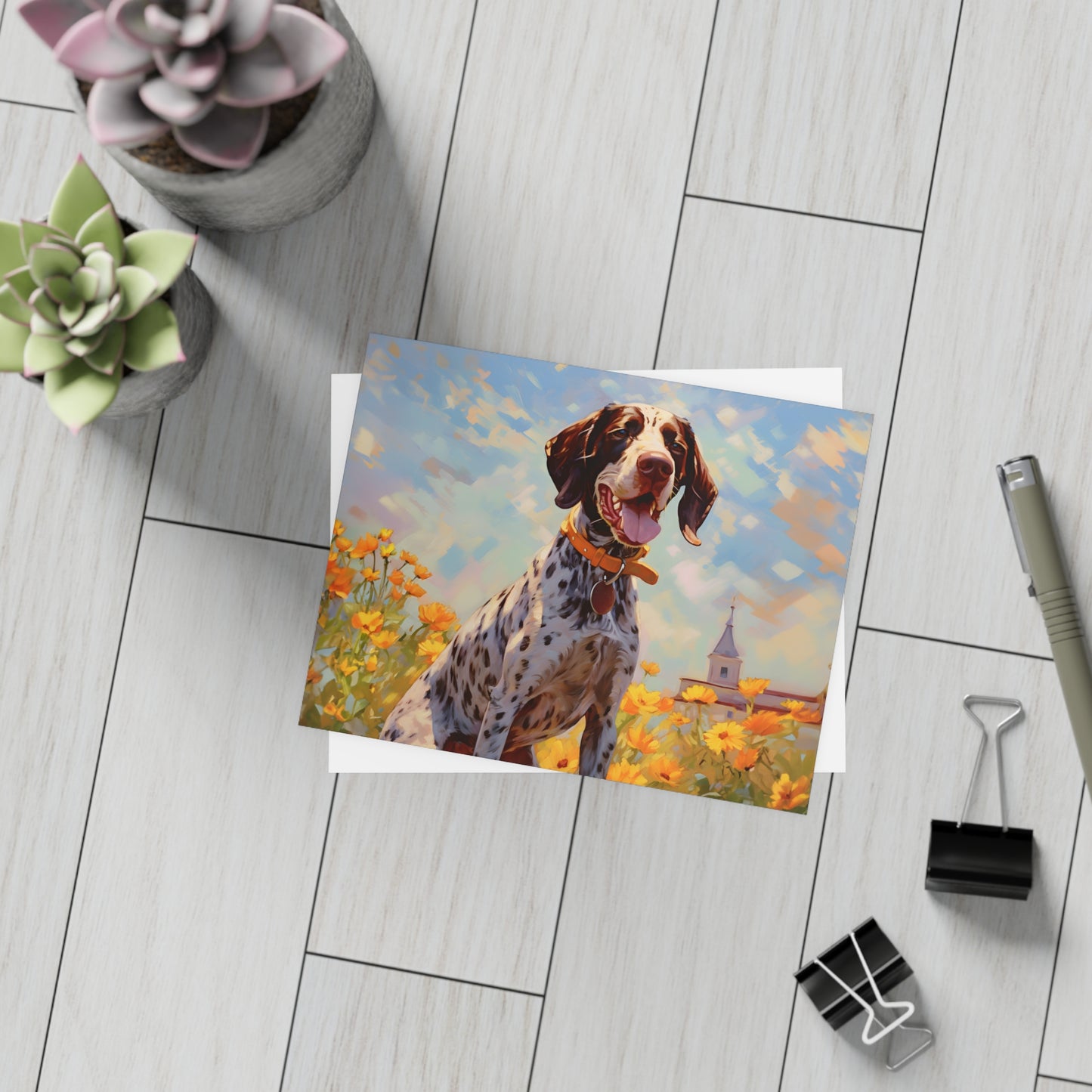 German Shorthaired Pointer Monet Postcards