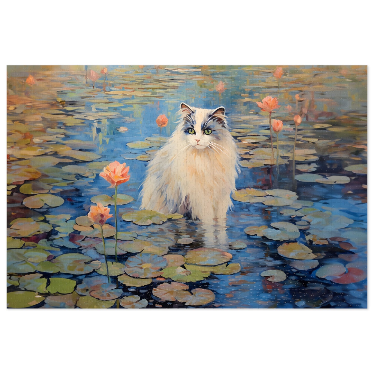 Cat Monet Puzzle (30, 110, 252, 500,1000-Piece)