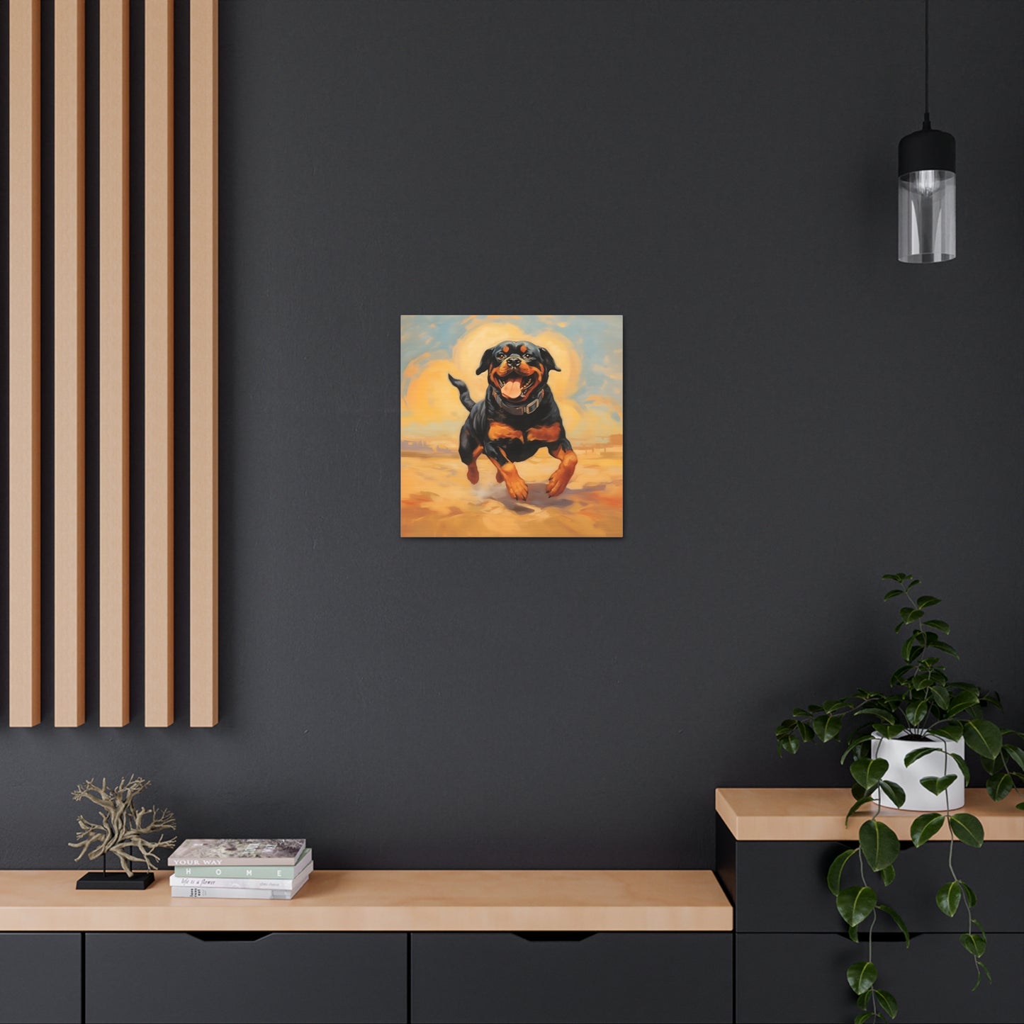 Rottweiler Dalí Canvas Print