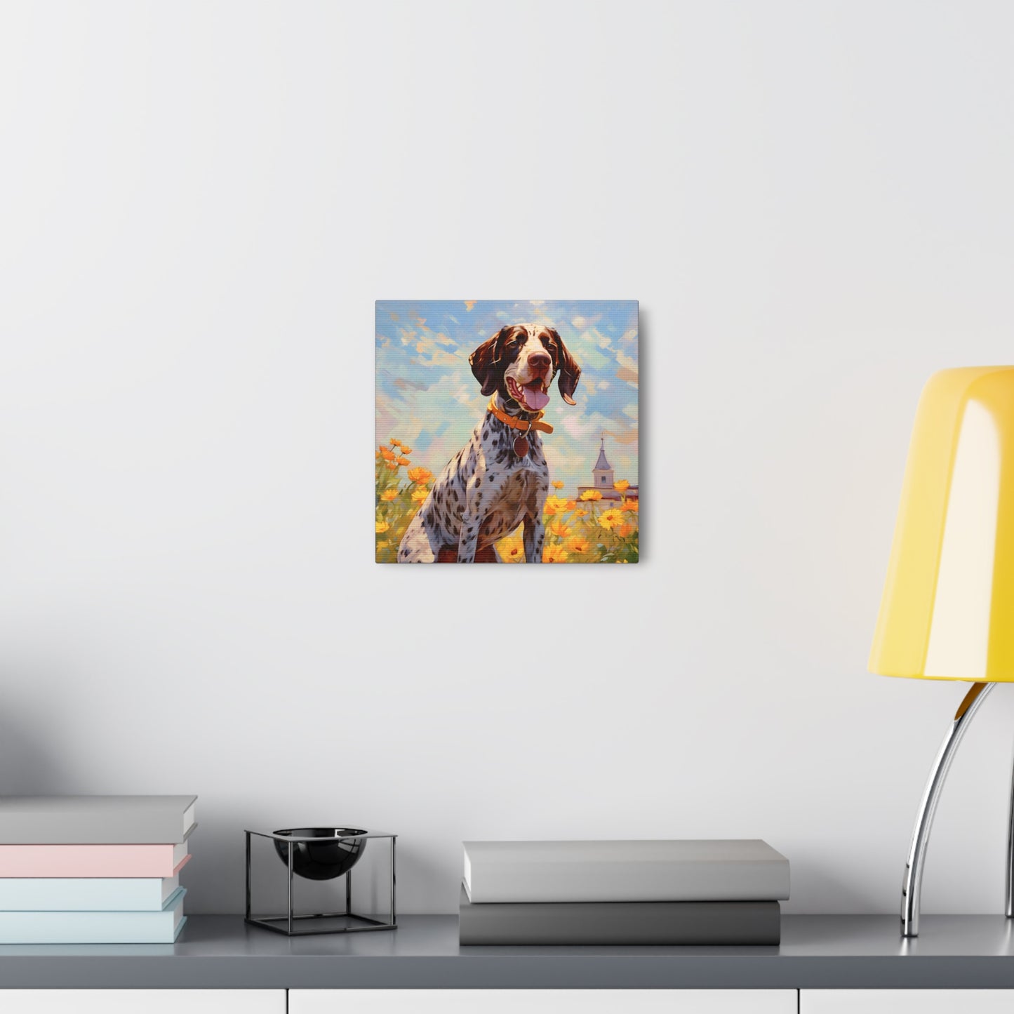 German Shorthaired Pointer Monet Canvas Print