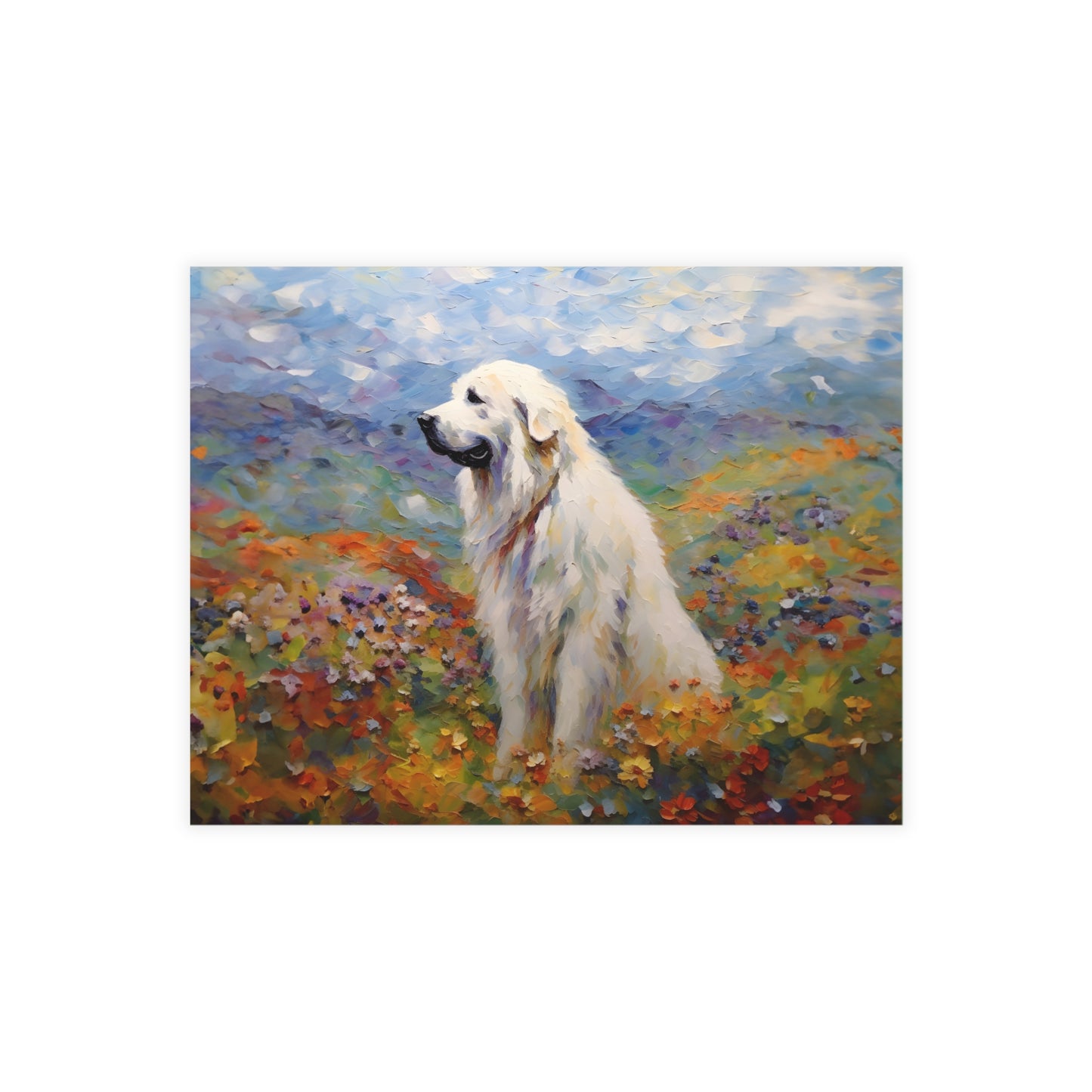 Great Pyrenees Monet Postcards