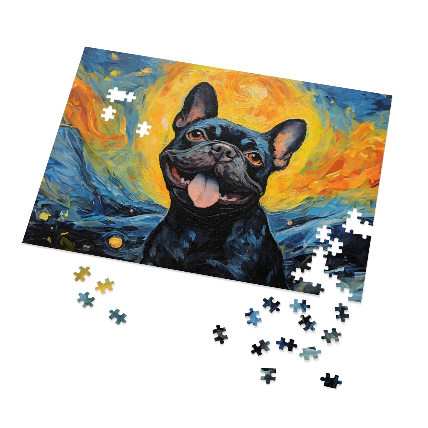 French Bulldog Van Gogh Puzzle (30, 110, 252, 500,1000-Piece)