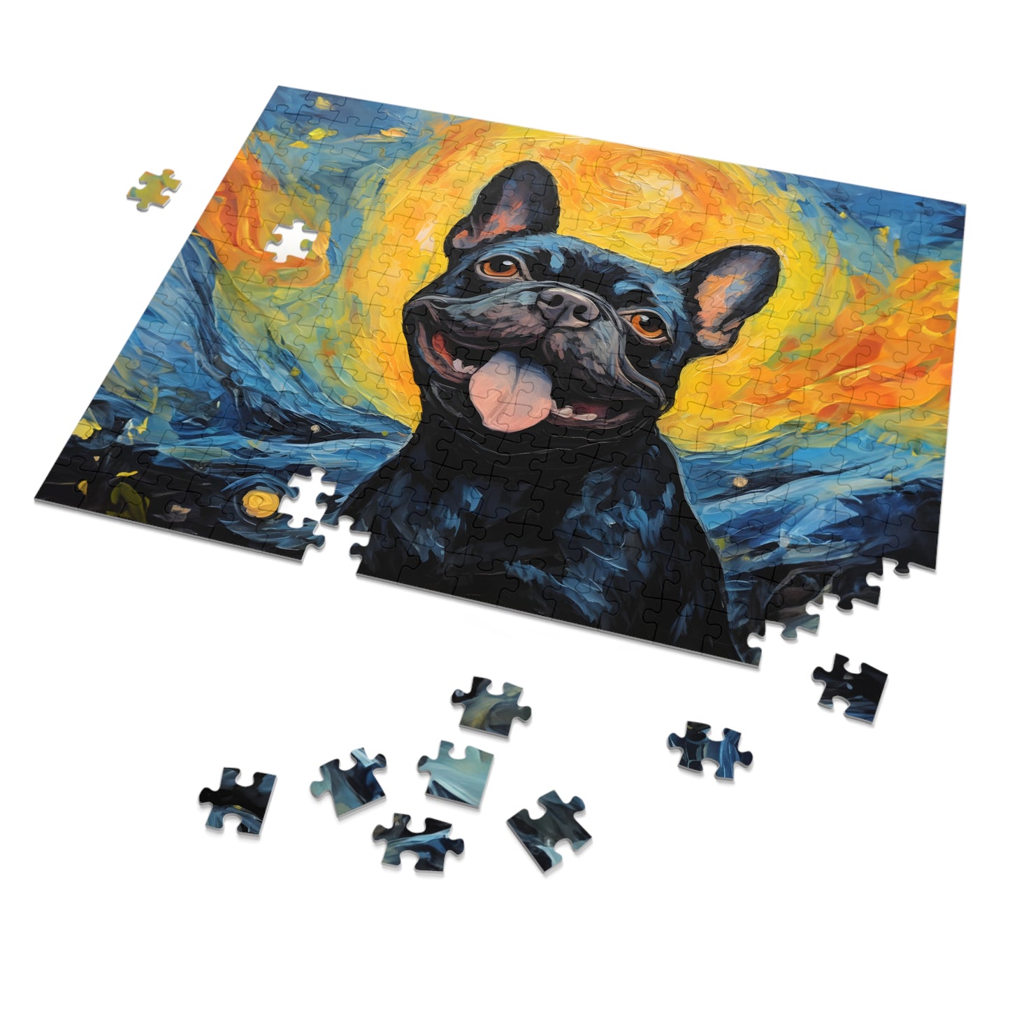 French Bulldog Van Gogh Puzzle (30, 110, 252, 500,1000-Piece)