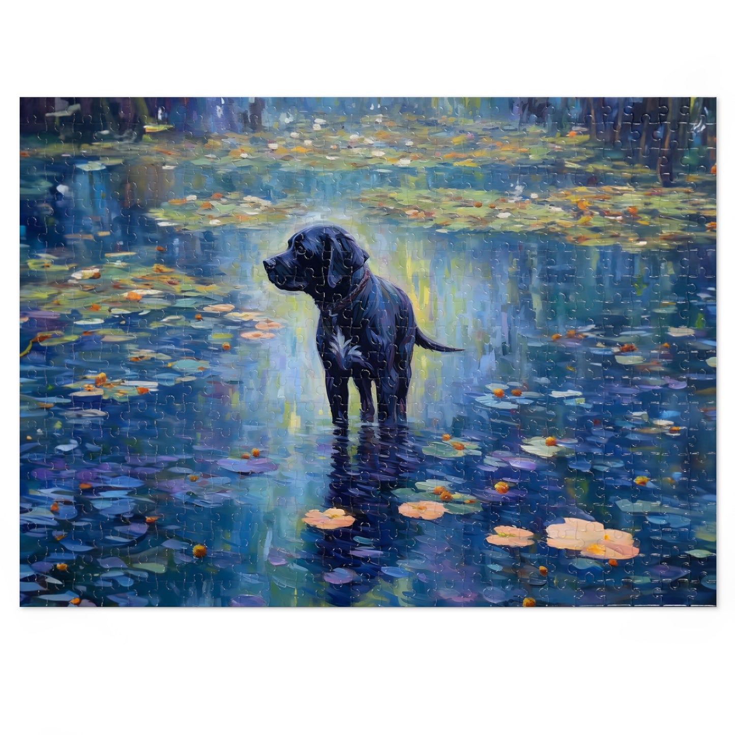 Labrador Retriever Monet Puzzle (30, 110, 252, 500,1000-Piece)