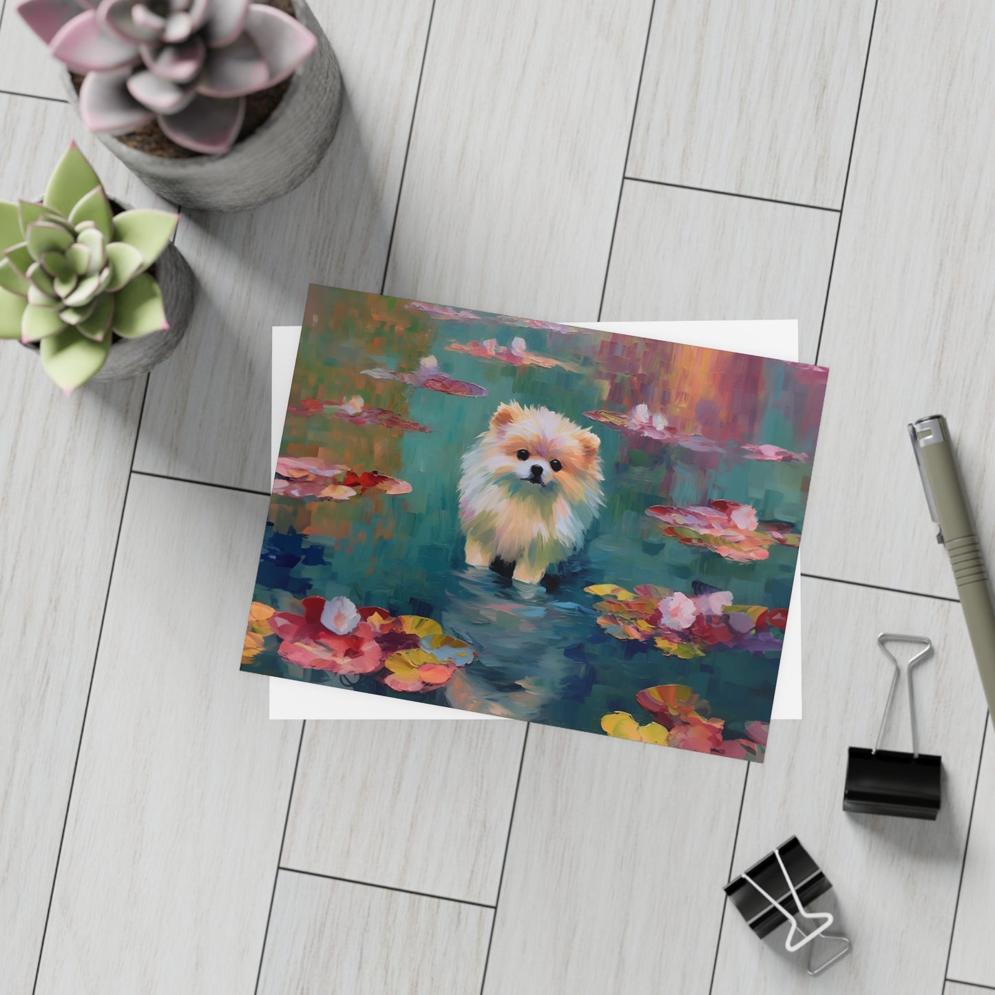 Pomeranian Monet Postcards