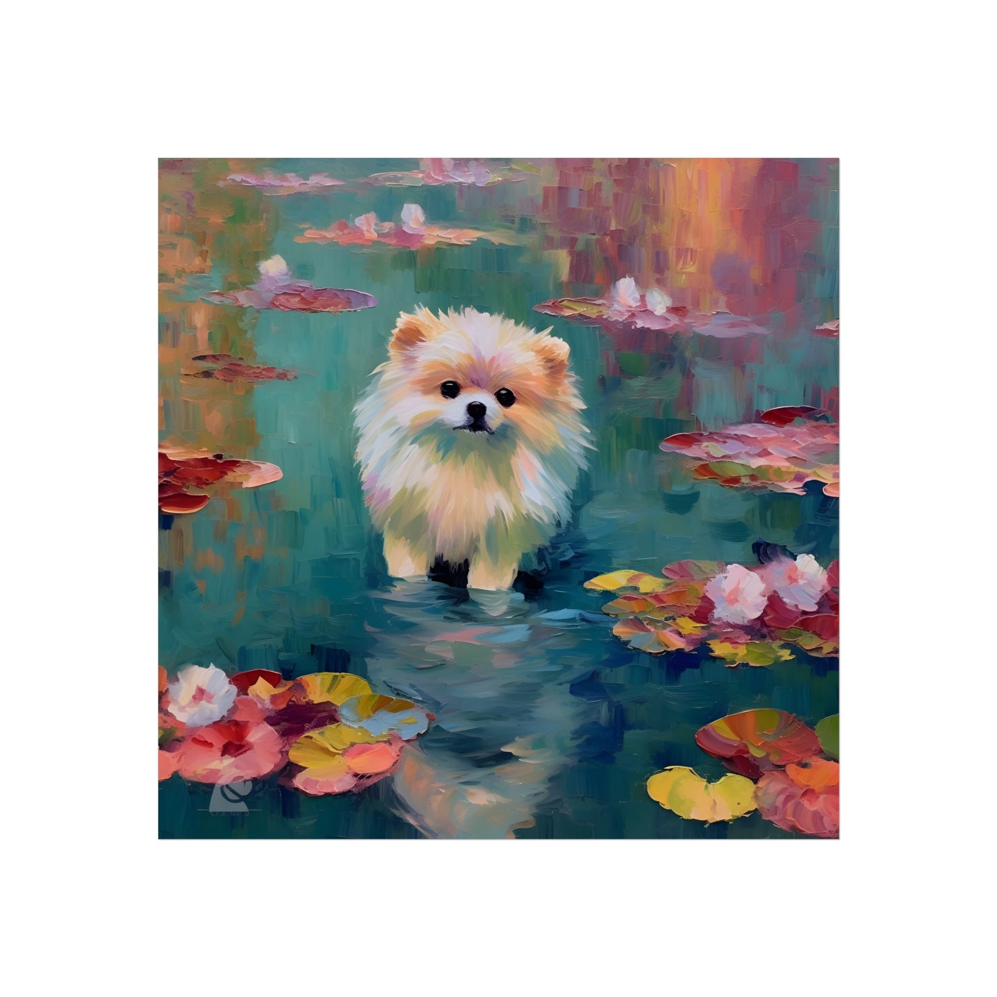 Pomeranian van Gogh Giclée