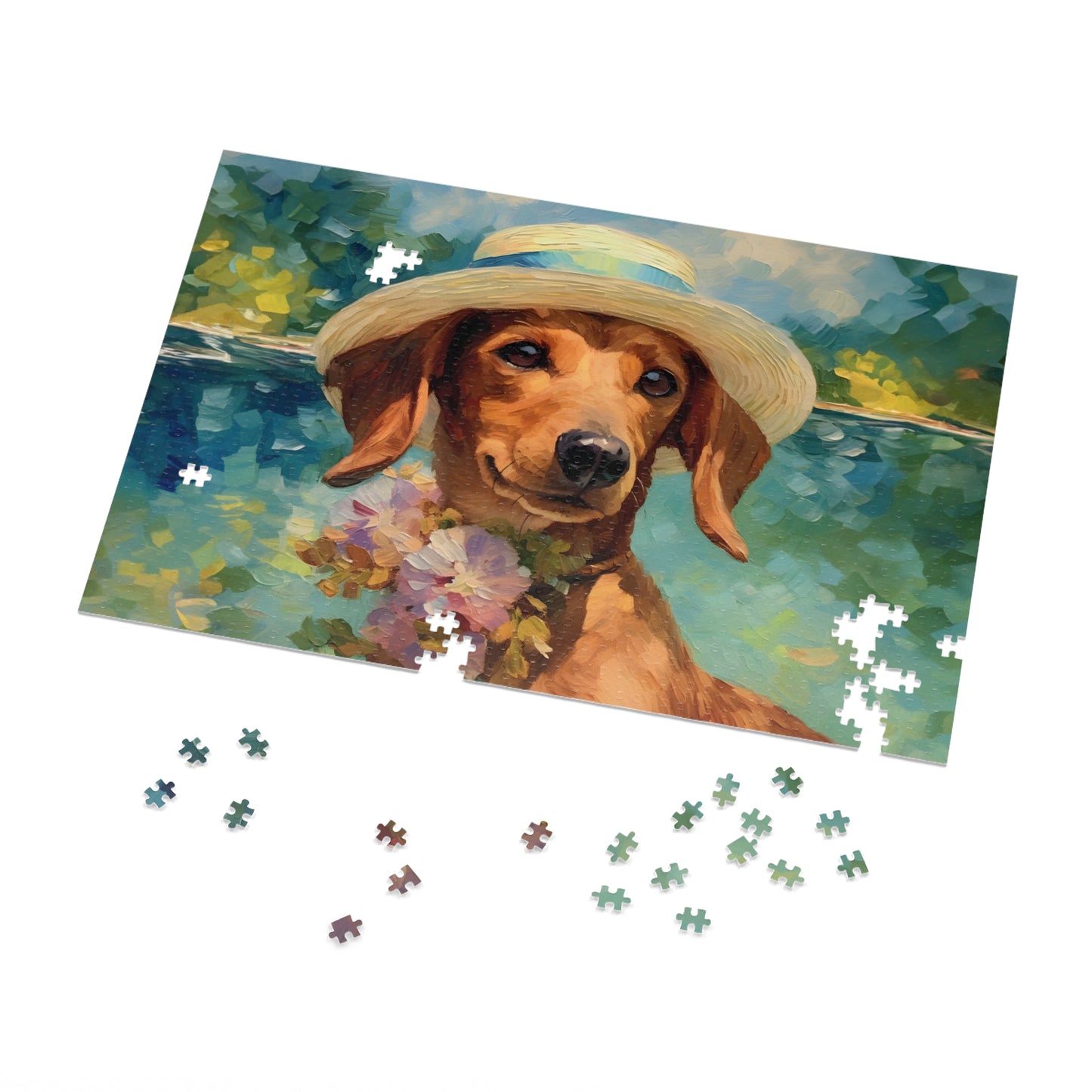 Dachshund Monet Puzzle (30, 110, 252, 500,1000-Piece)