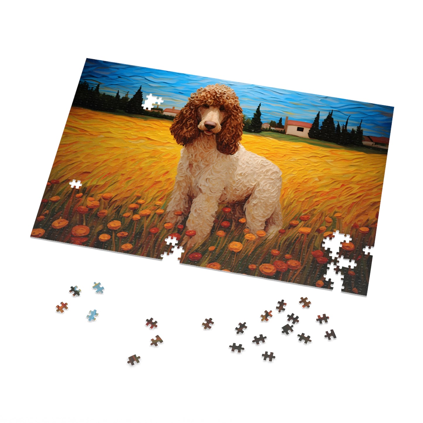 Standard Poodle Van Gogh Puzzle (30, 110, 252, 500,1000-Piece)