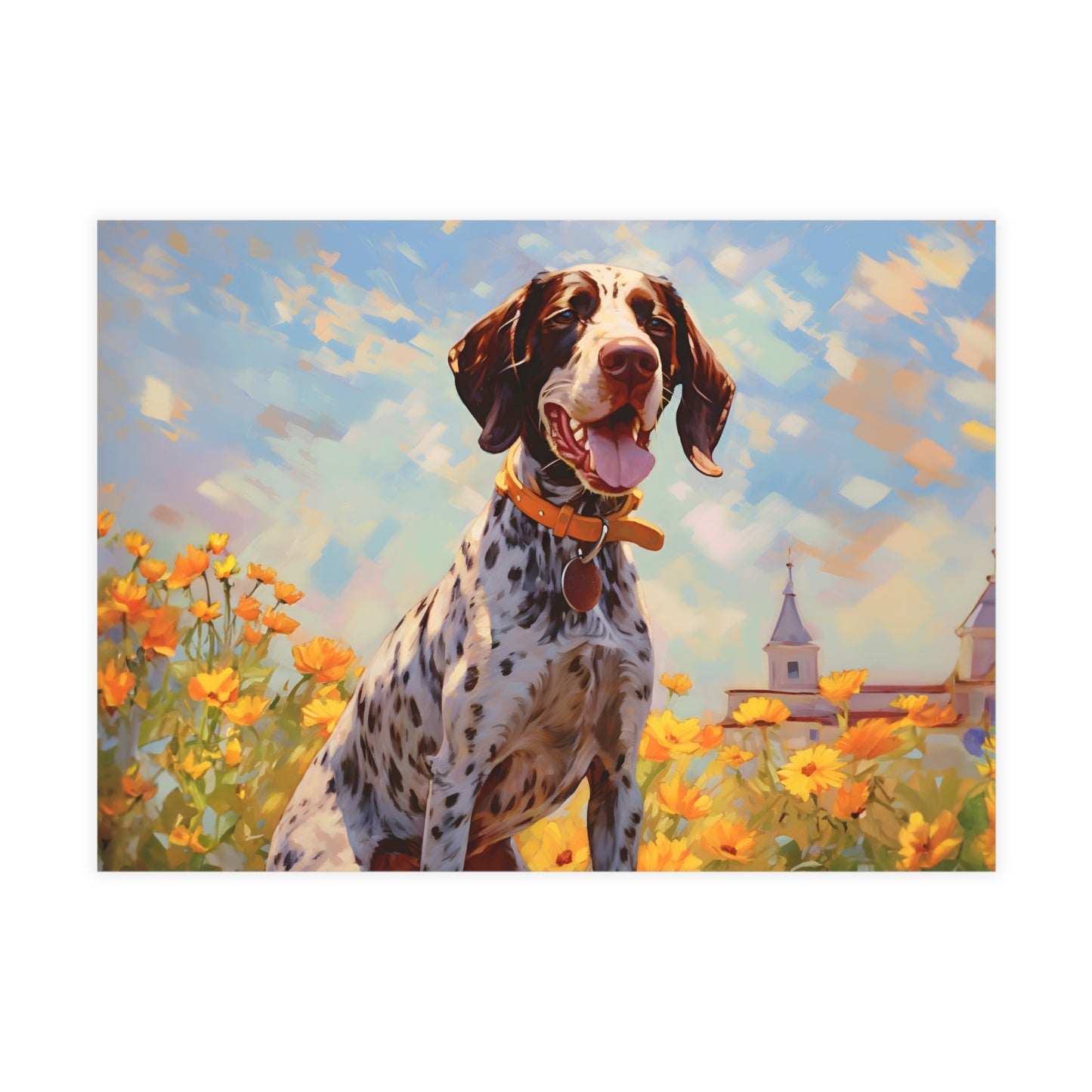 German Shorthaired Pointer Monet Postcards