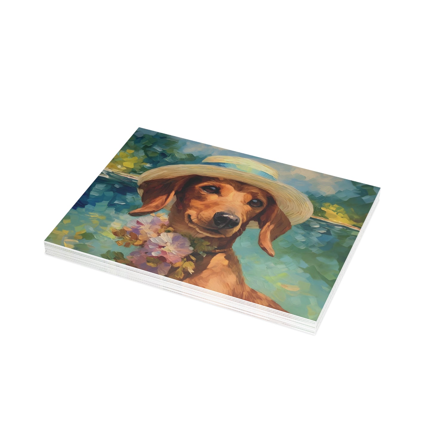 Dachshund Monet Postcards