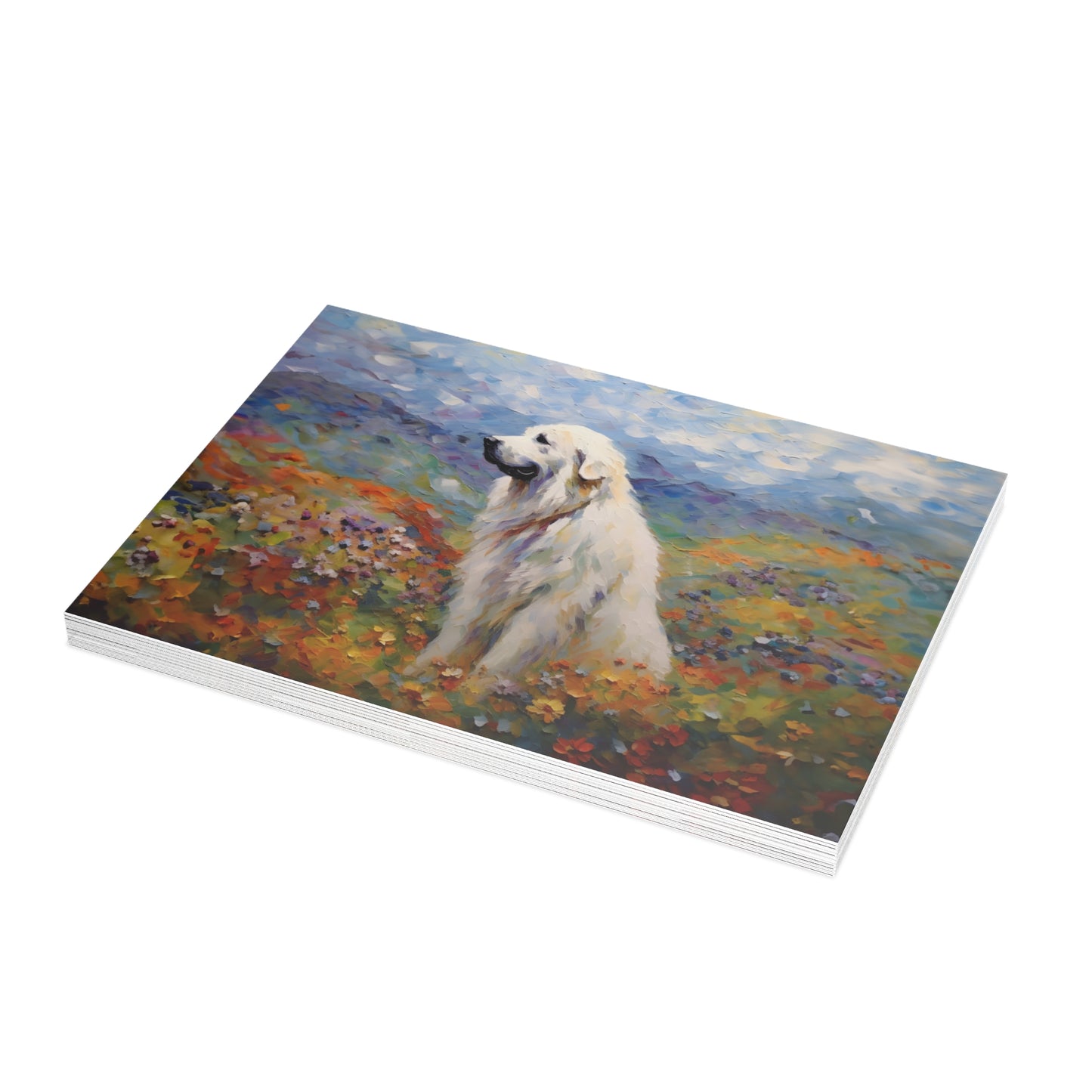 Great Pyrenees Monet Postcards