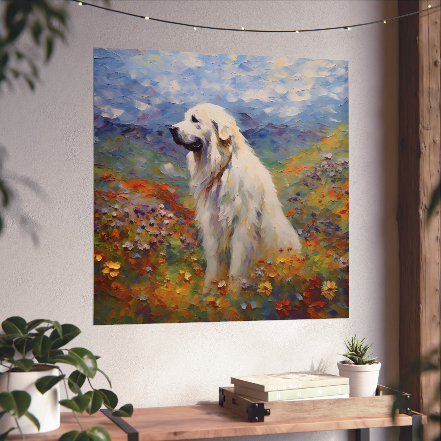 Great Pyrenees Monet Giclée Print