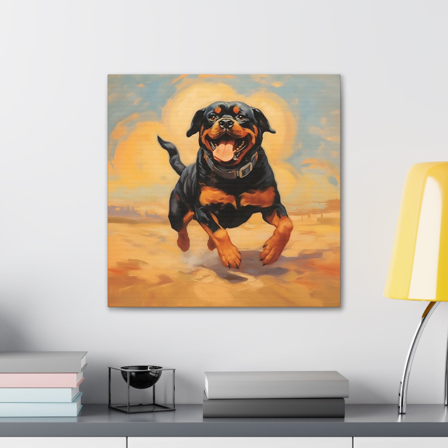 Rottweiler Dalí Canvas Print